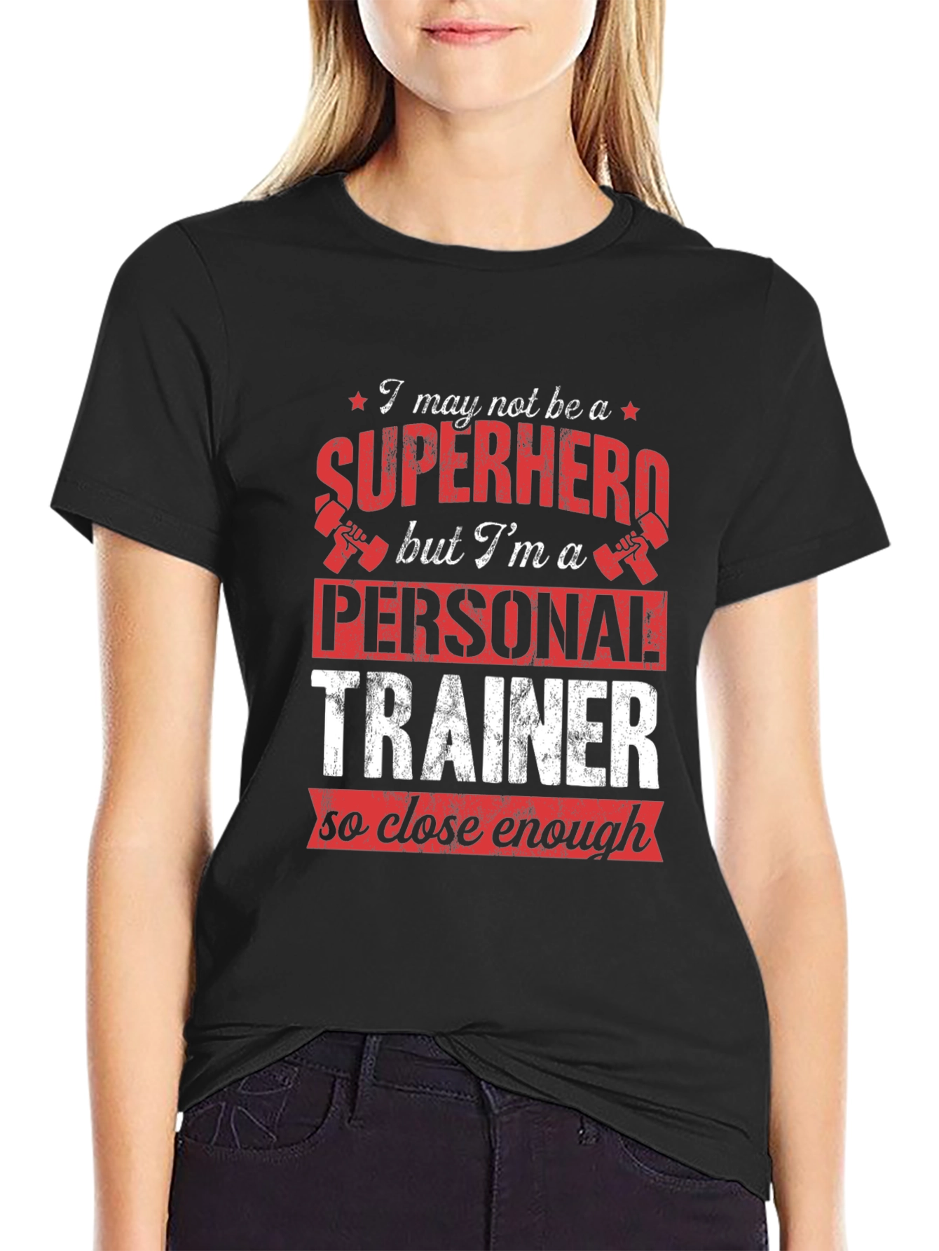 Personal Trainer Superhero Graphic T-Shirt
