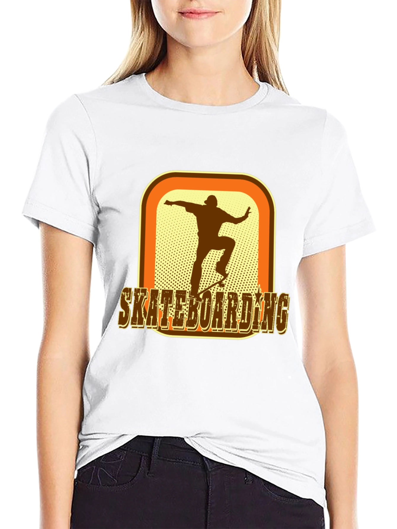 Retro Skateboarder Graphic T-Shirt