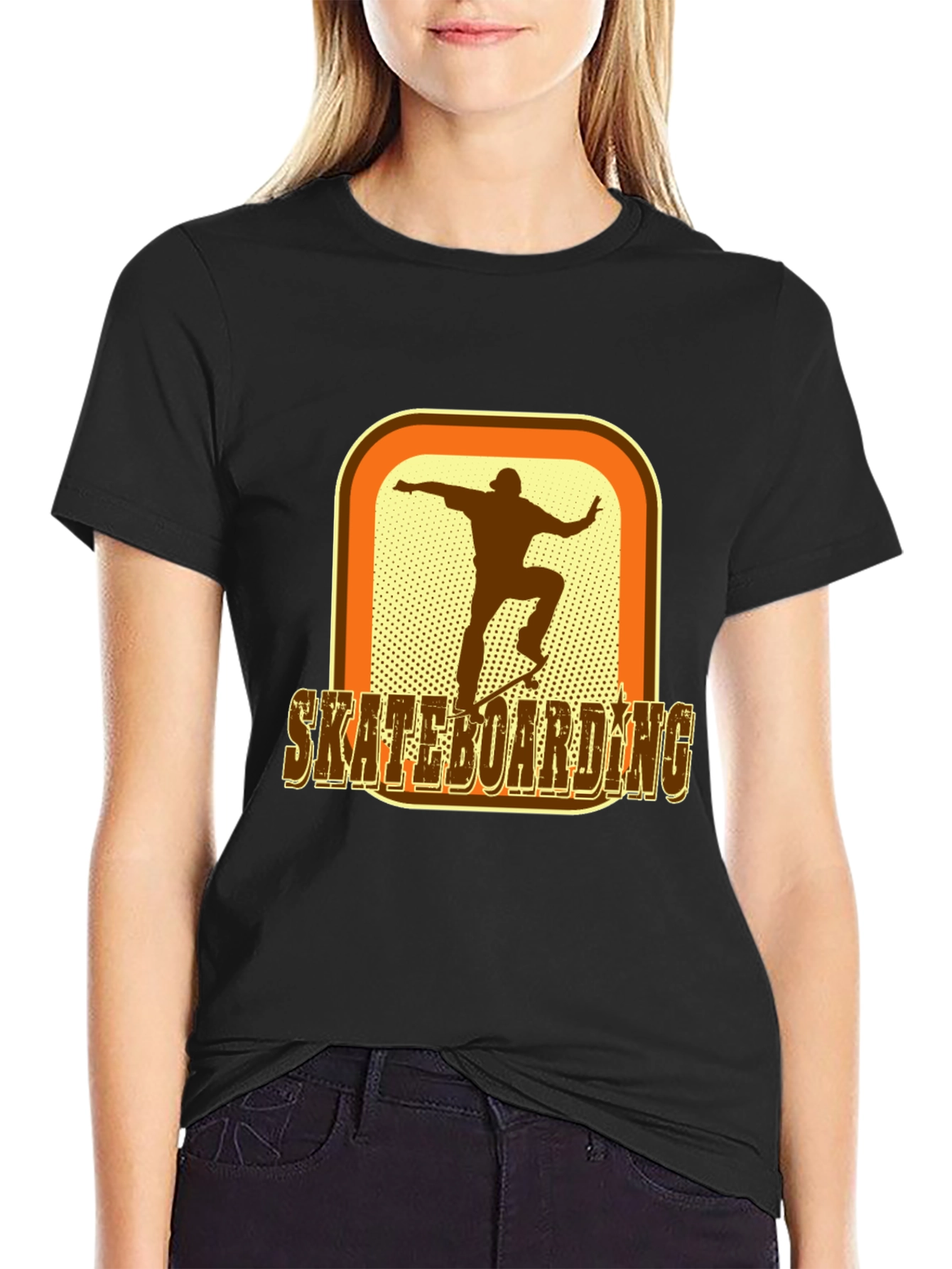 Retro Skateboarder Graphic T-Shirt