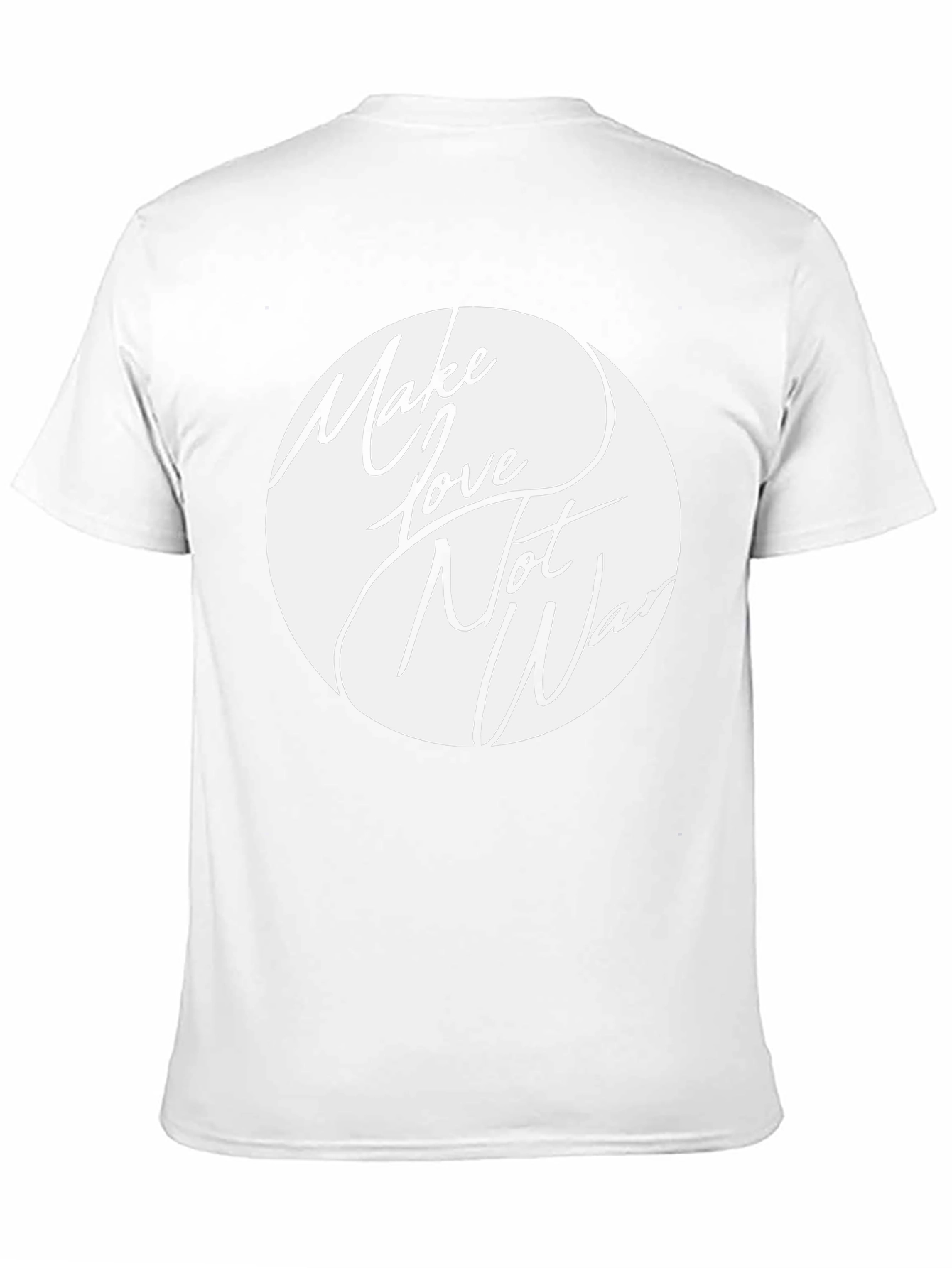 Make Love Not War Graphic Tee - Black