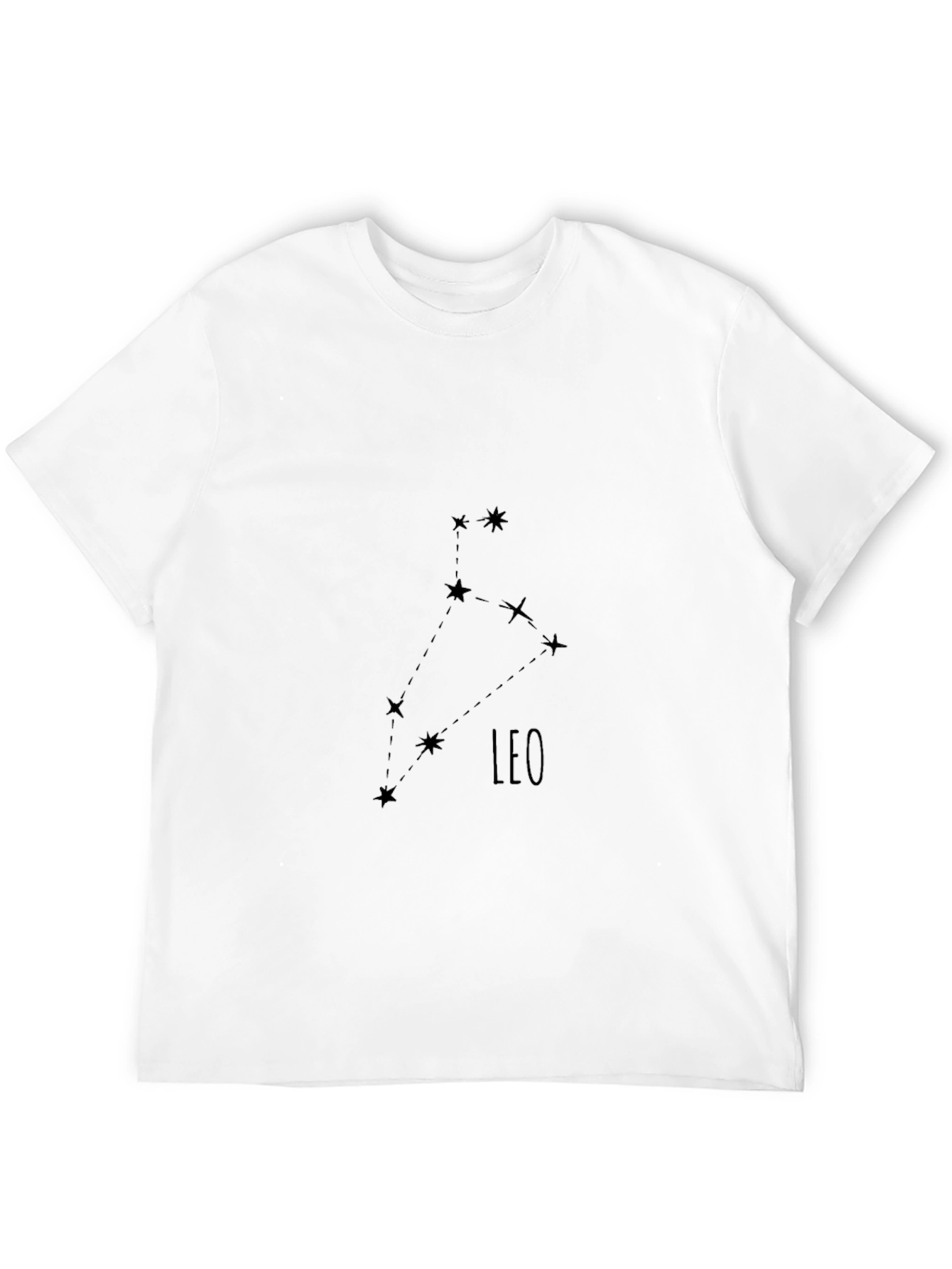 Leo Constellation Black T-Shirt