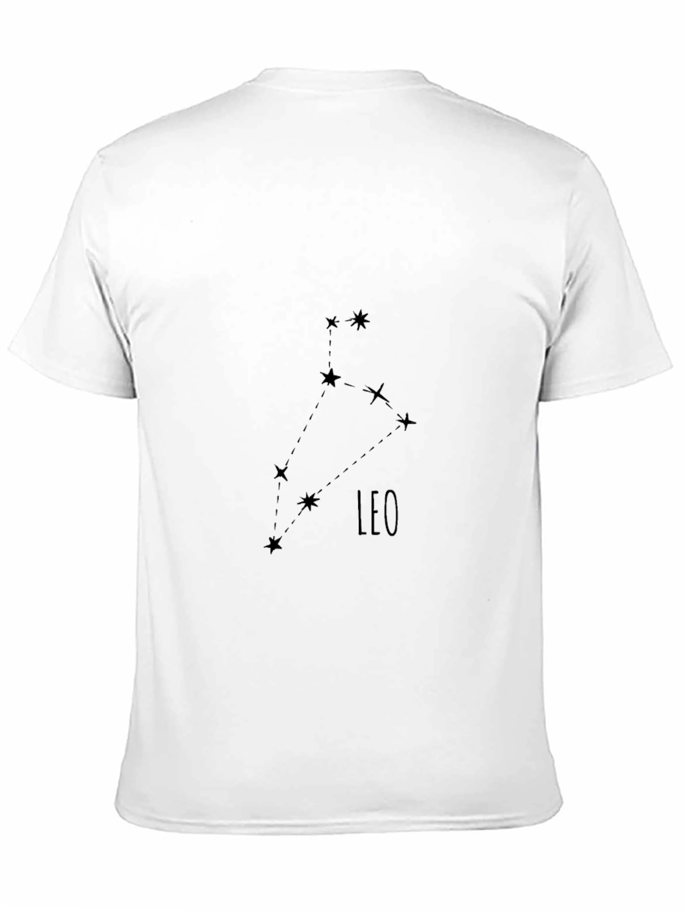 Leo Constellation Black T-Shirt