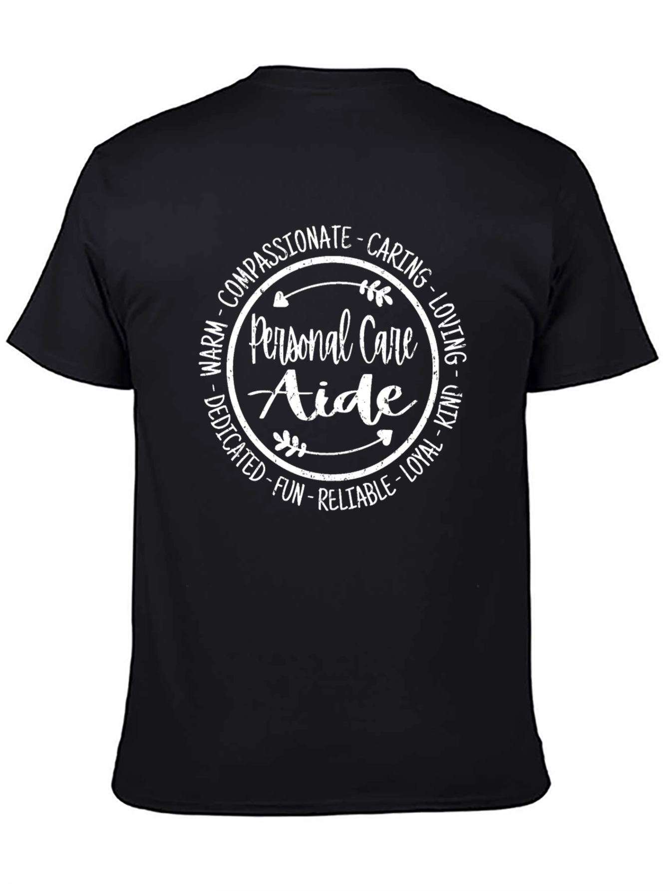 Personal Care Aide Qualities Graphic T-Shirt