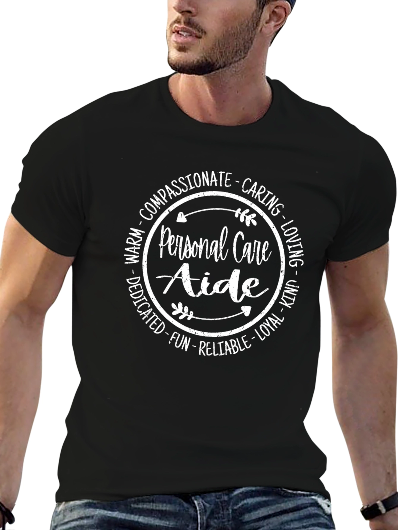 Personal Care Aide Qualities Graphic T-Shirt