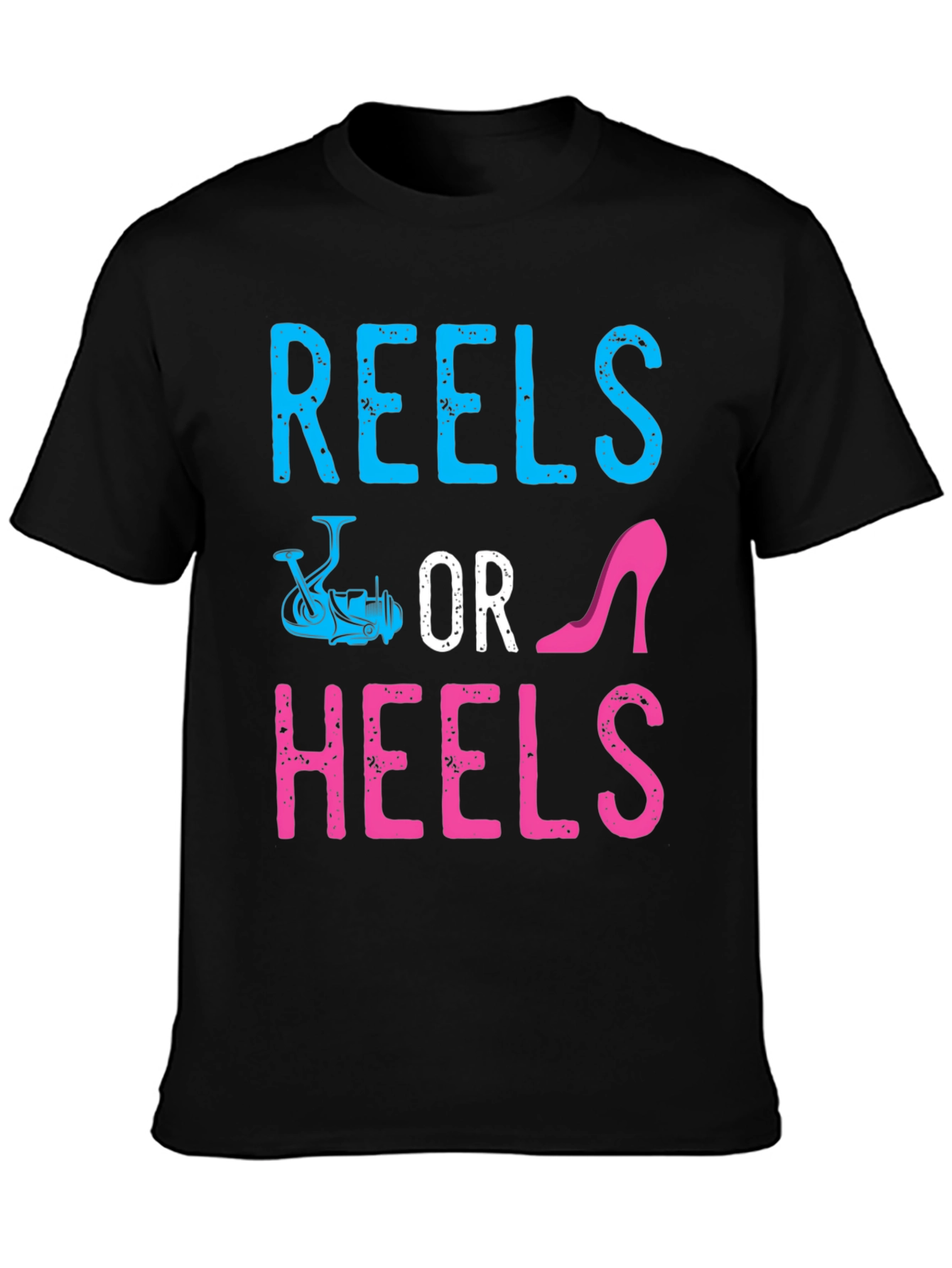 Reels or Heels Gender Reveal T-Shirt