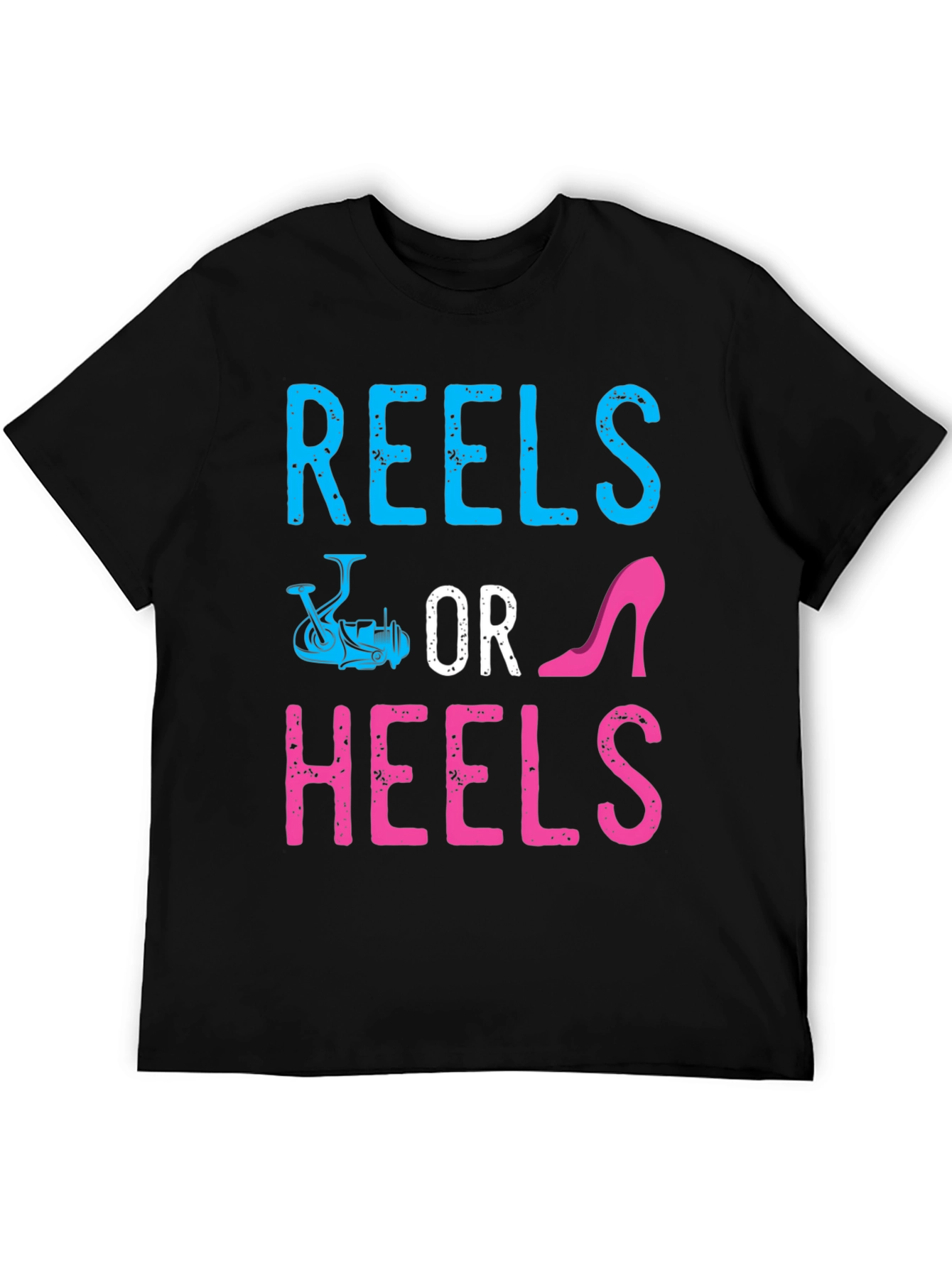 Reels or Heels Gender Reveal T-Shirt