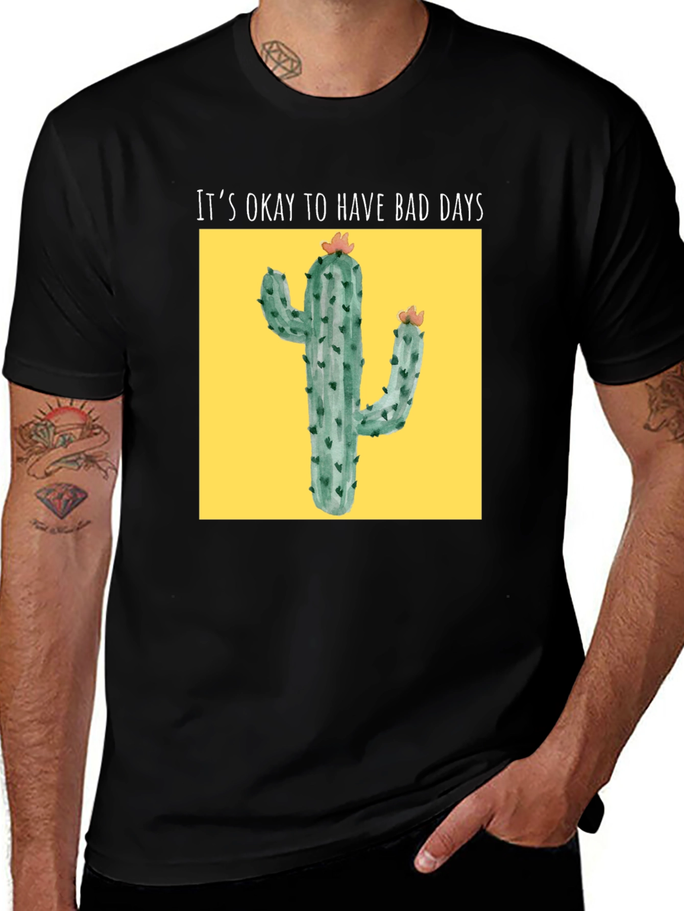 Cactus Bad Days T-Shirt - Comfort & Style