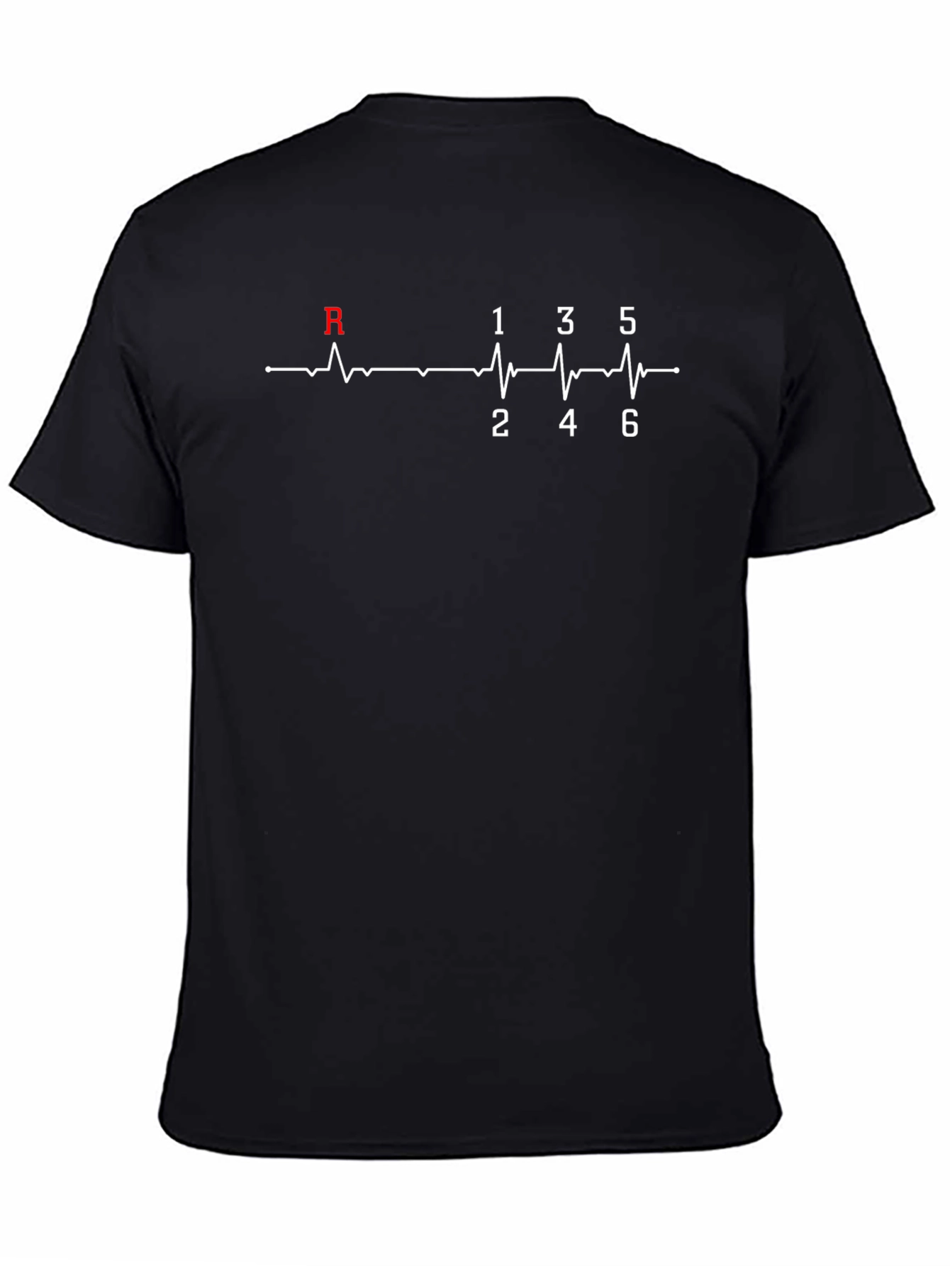 Car Enthusiast Manual Gear Shift Heartbeat T-Shirt