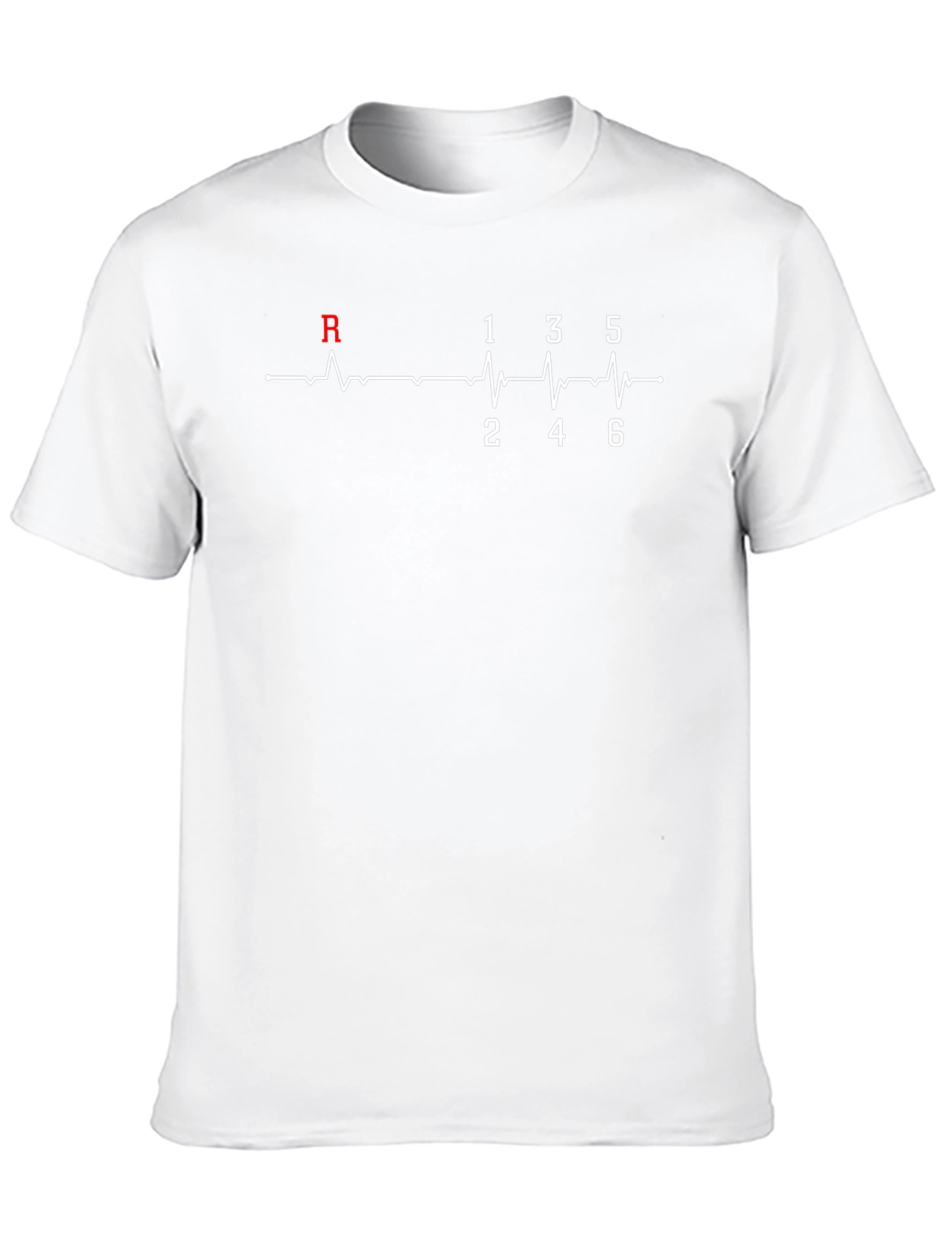 Car Enthusiast Manual Gear Shift Heartbeat T-Shirt