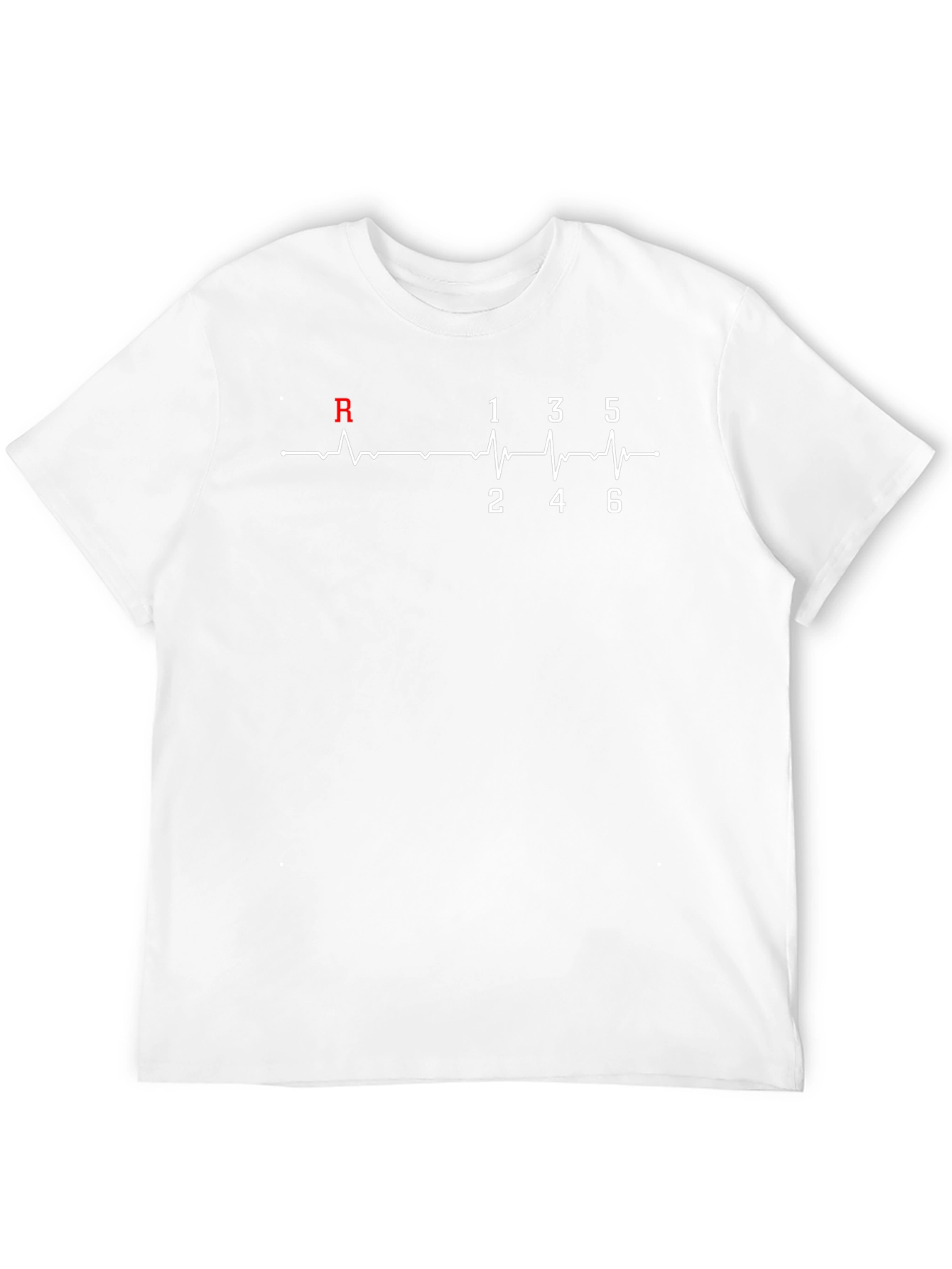 Car Enthusiast Manual Gear Shift Heartbeat T-Shirt