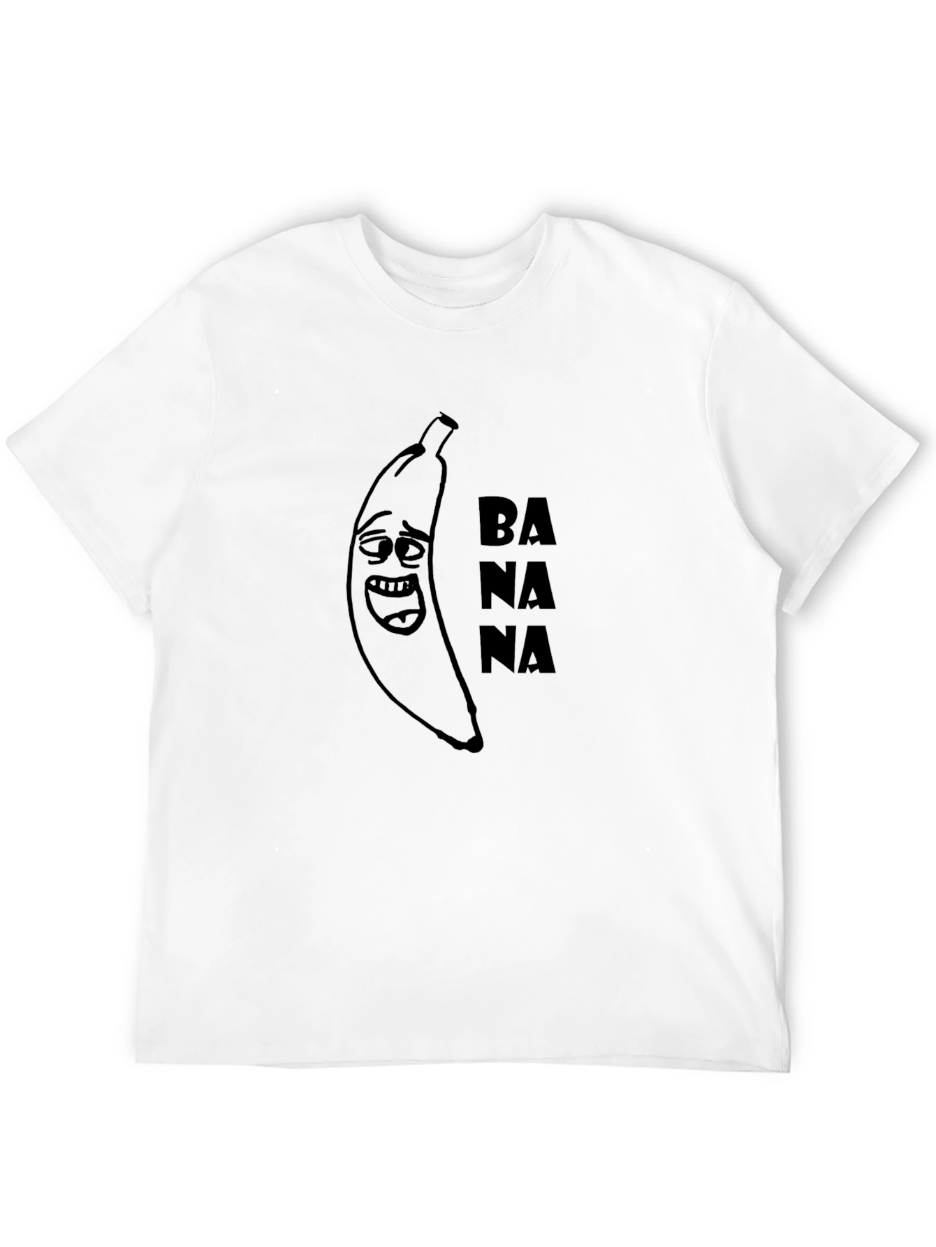 Funny Banana Graphic Tee - Unisex Black T-Shirt