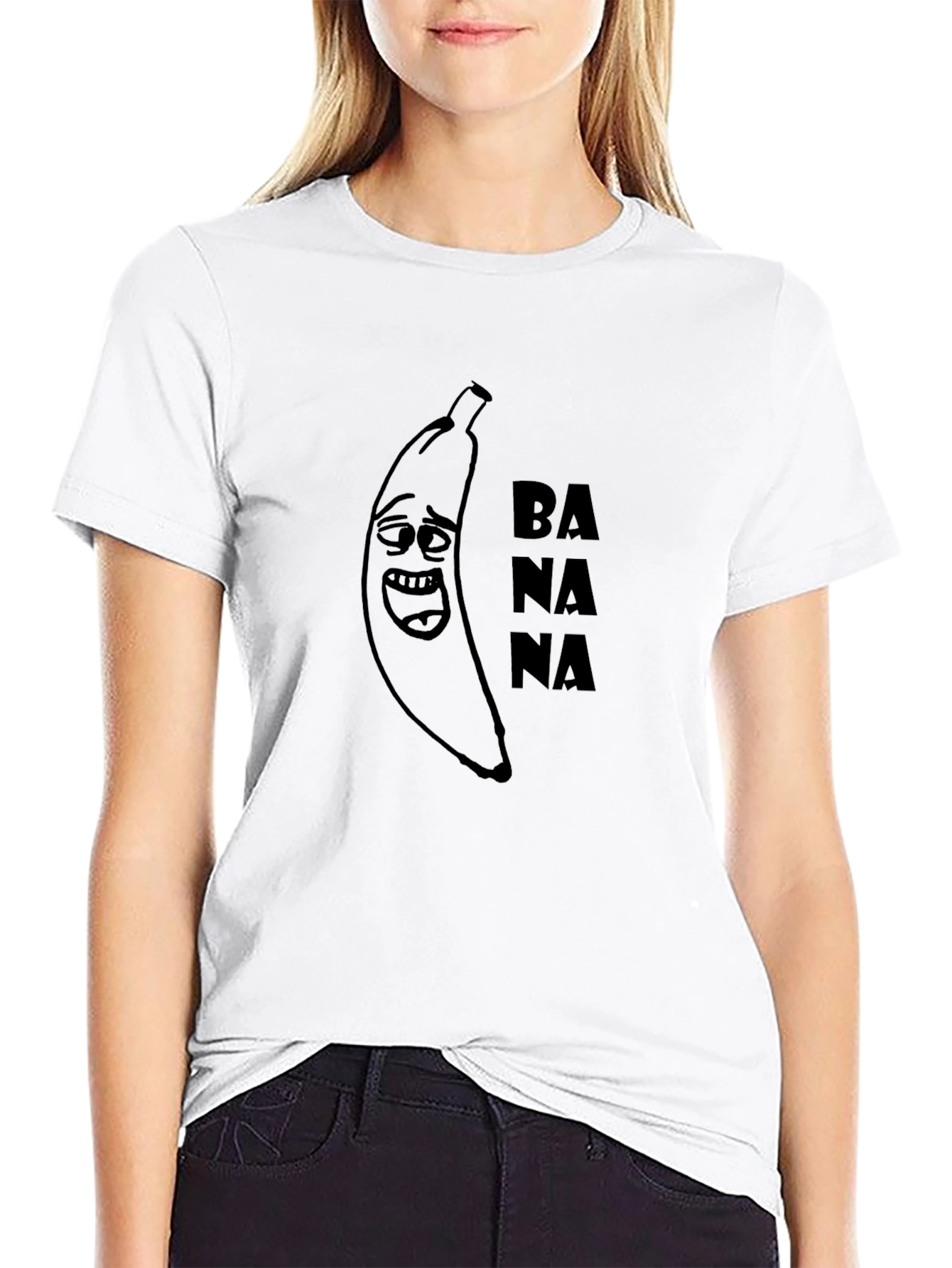 Funny Banana Graphic Tee - Unisex Black T-Shirt