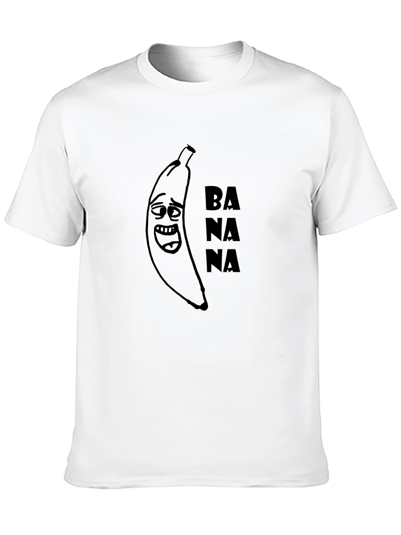 Funny Banana Graphic Tee - Unisex Black T-Shirt
