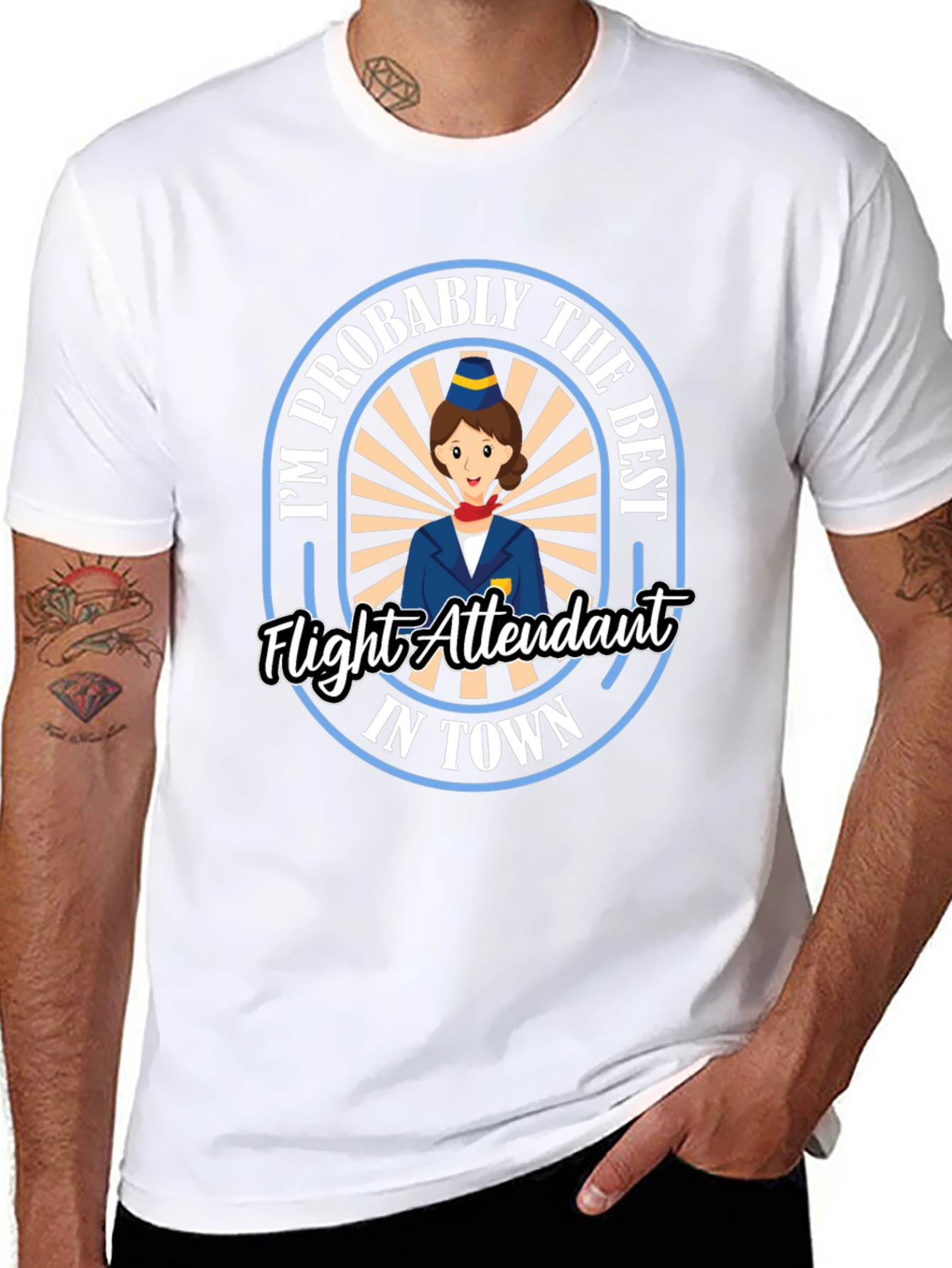 Best Flight Attendant T-Shirt