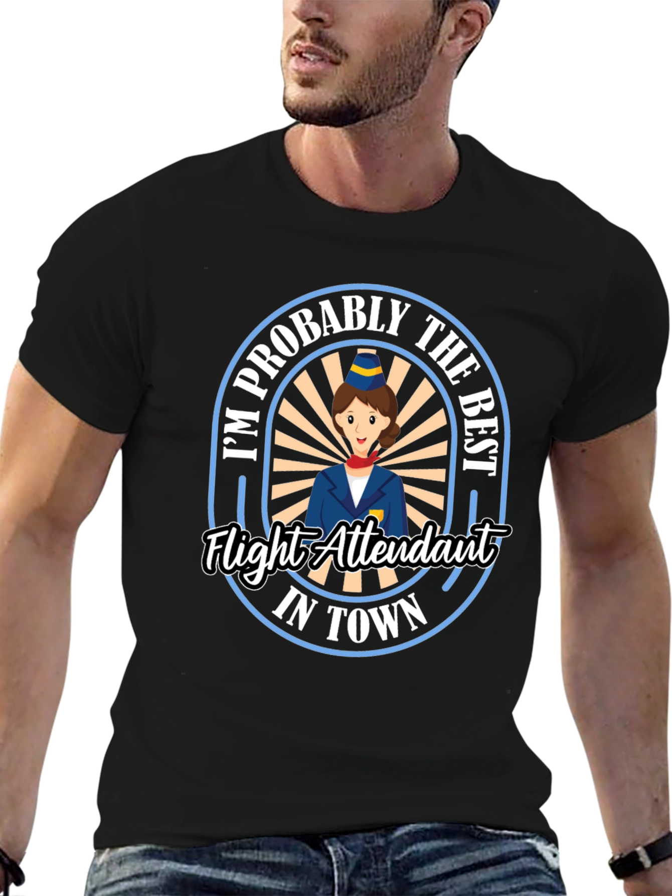 Best Flight Attendant T-Shirt