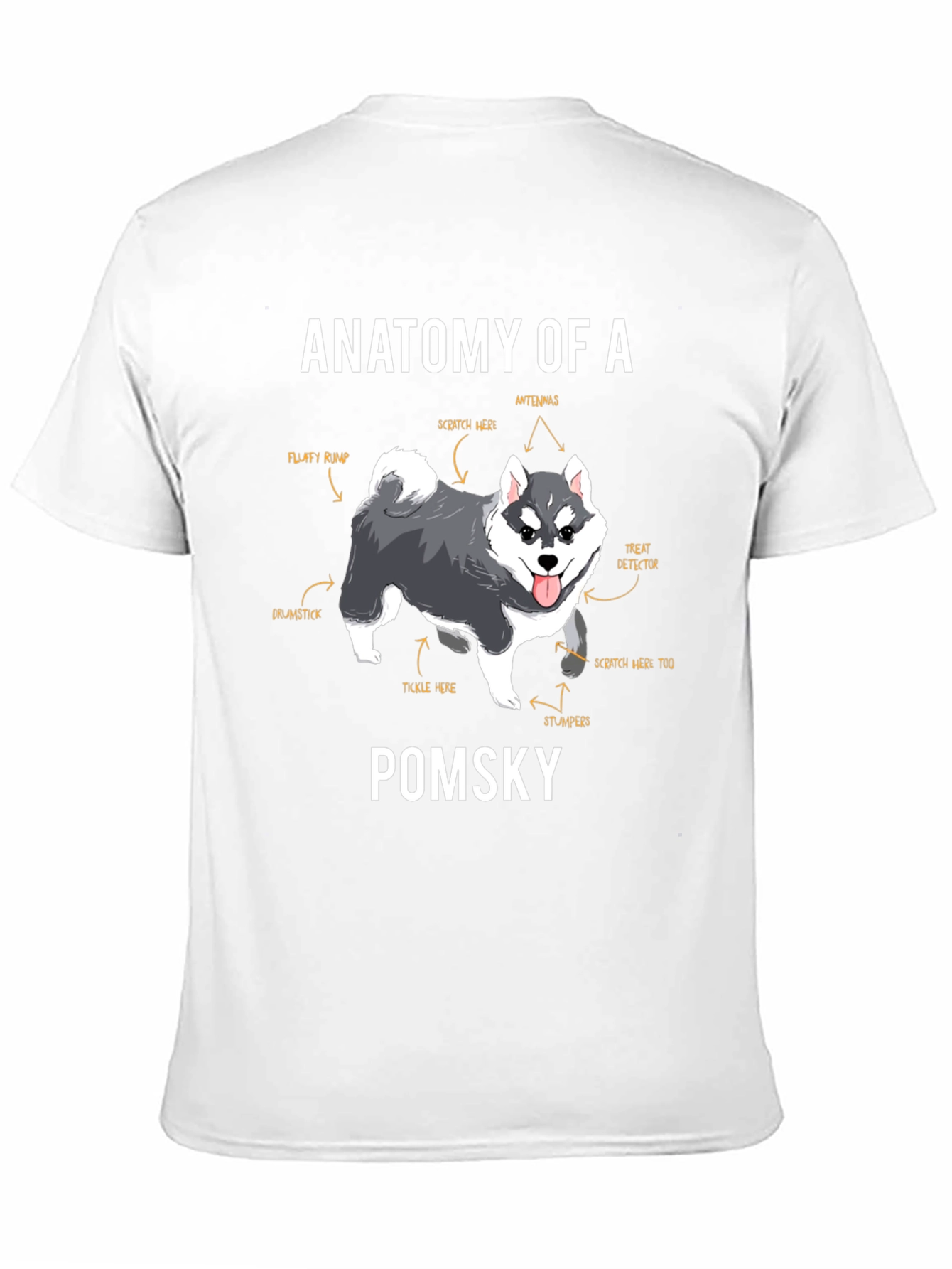 Anatomy of a Pomsky Dog T-Shirt
