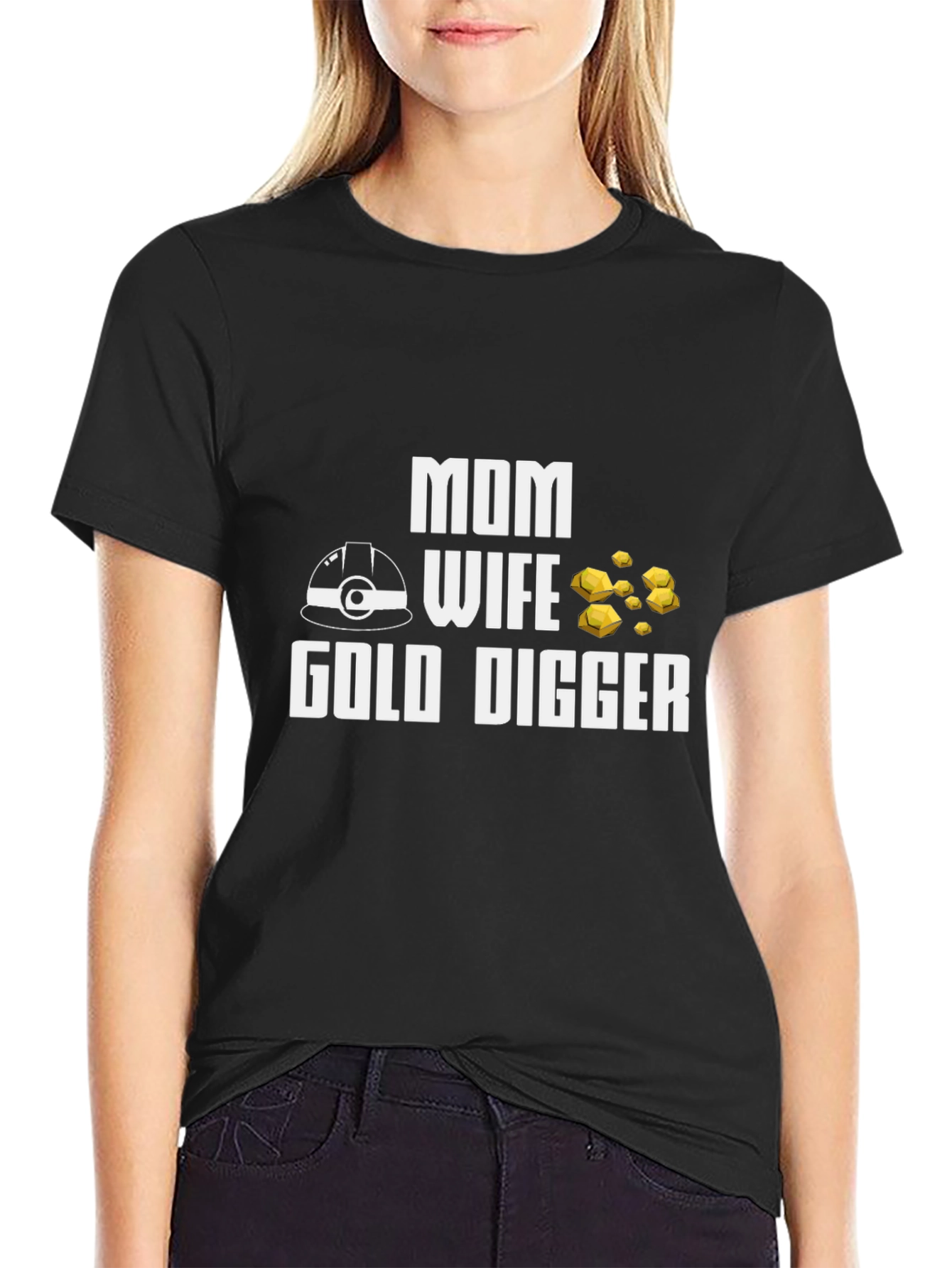 Funny Mom Wife Gold Digger Graphic Tee