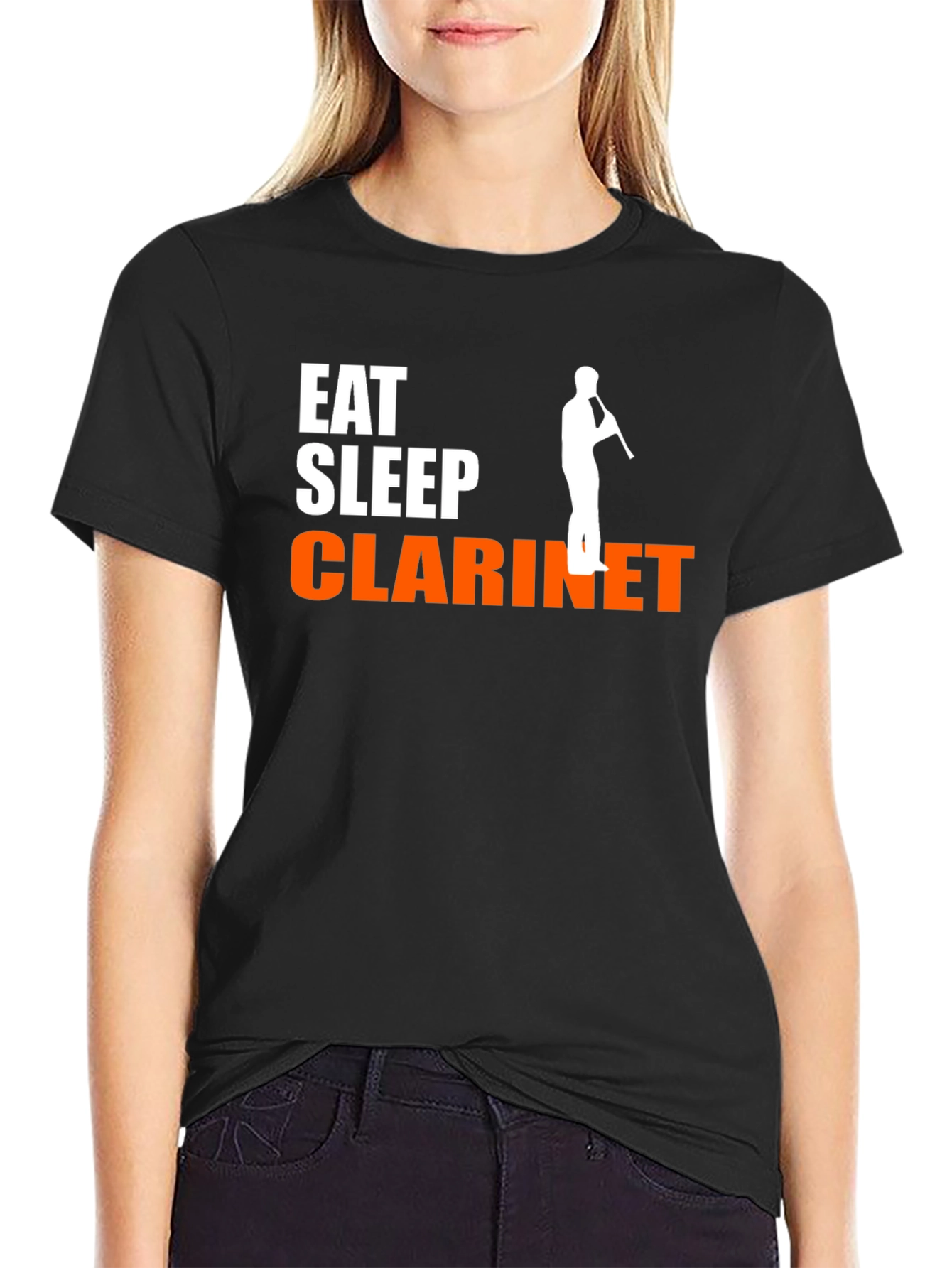 Eat Sleep Clarinet T-Shirt Black