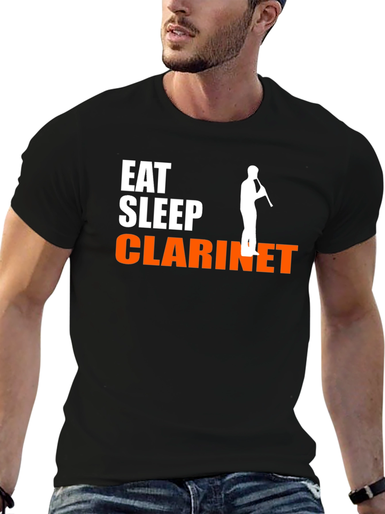 Eat Sleep Clarinet T-Shirt Black