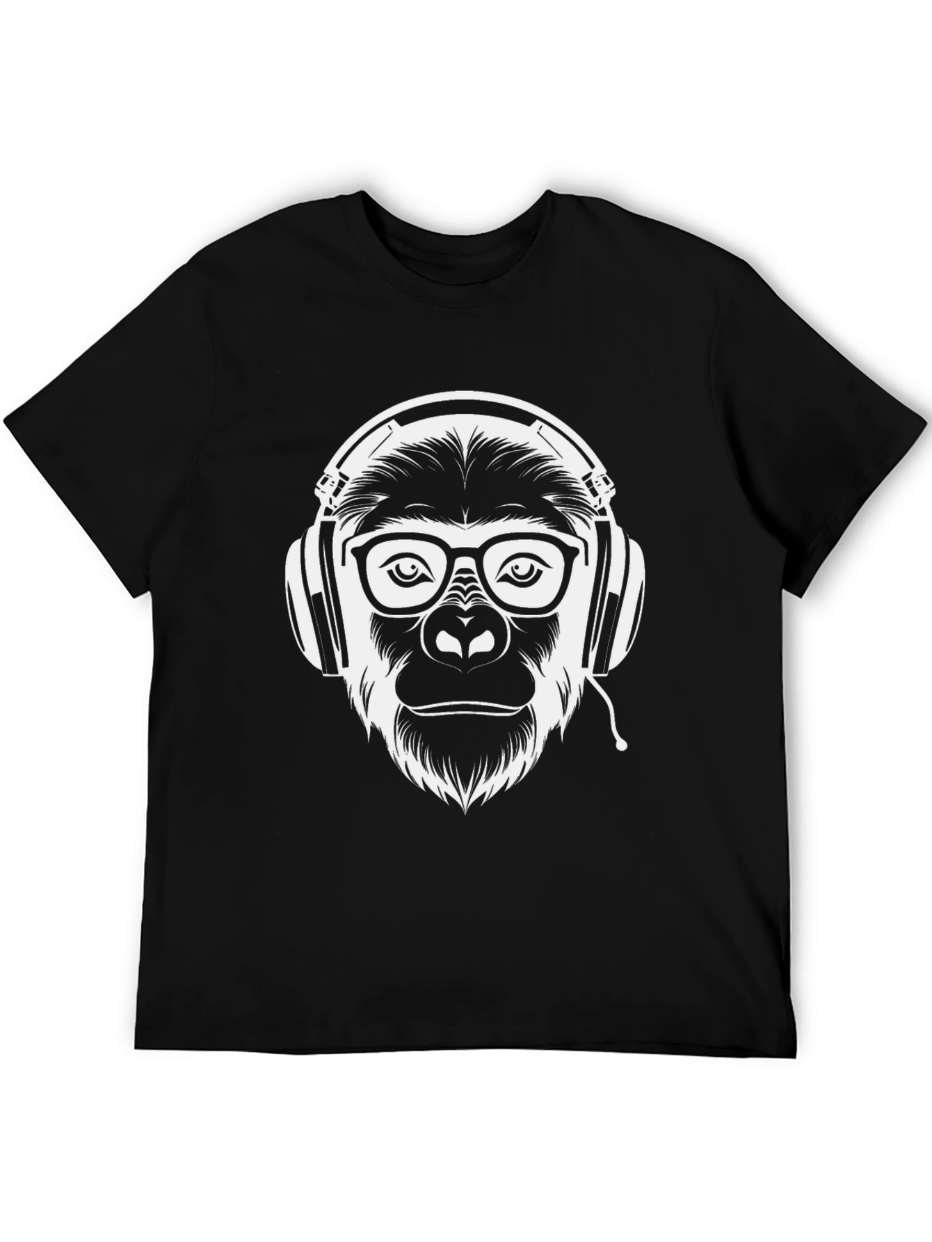 Cool Gorilla DJ T-Shirt - Black