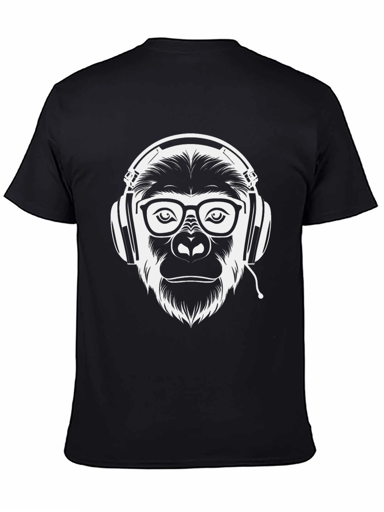 Cool Gorilla DJ T-Shirt - Black