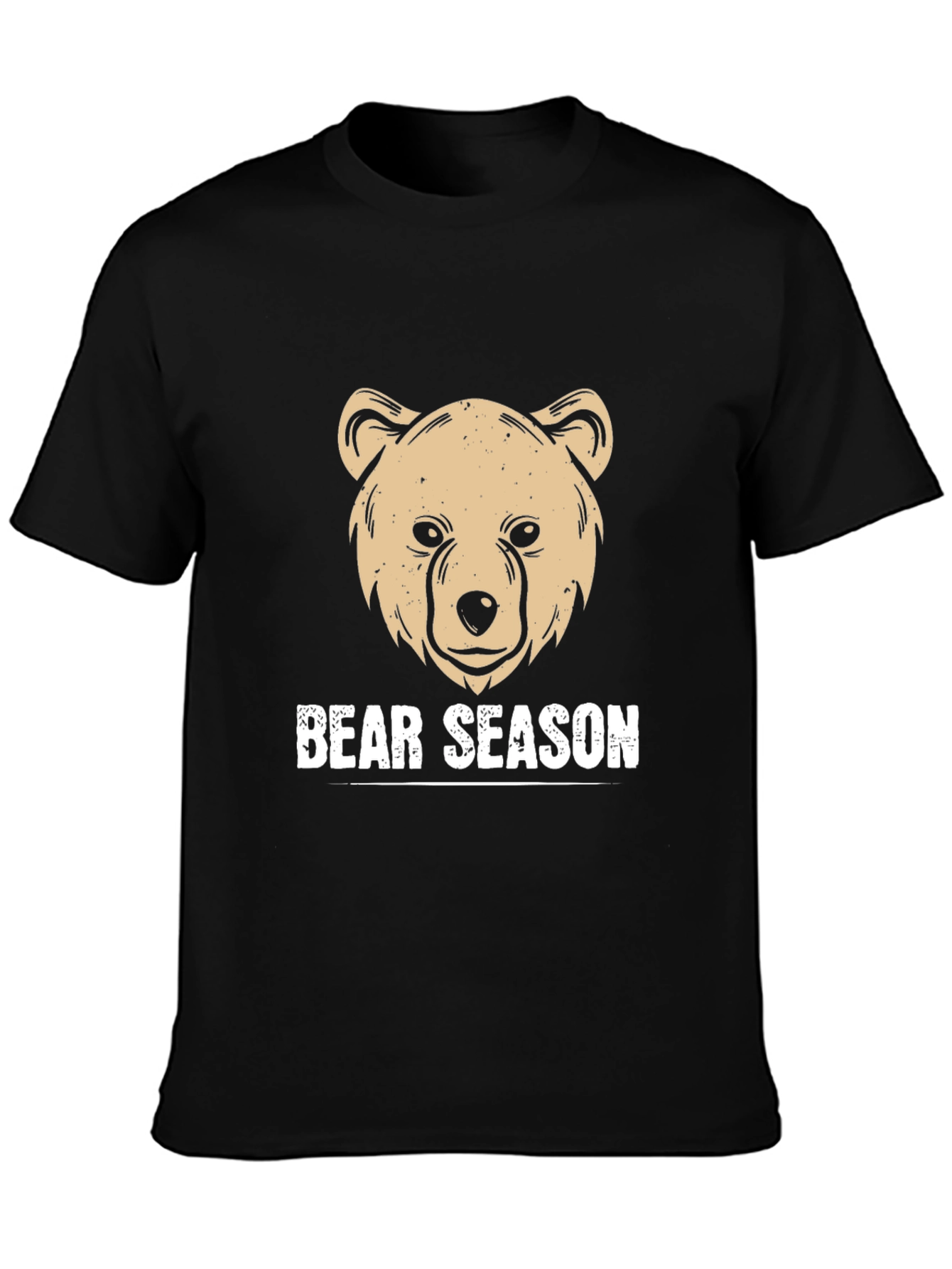Bear Season Graphic Tee - Black Casual Shirt