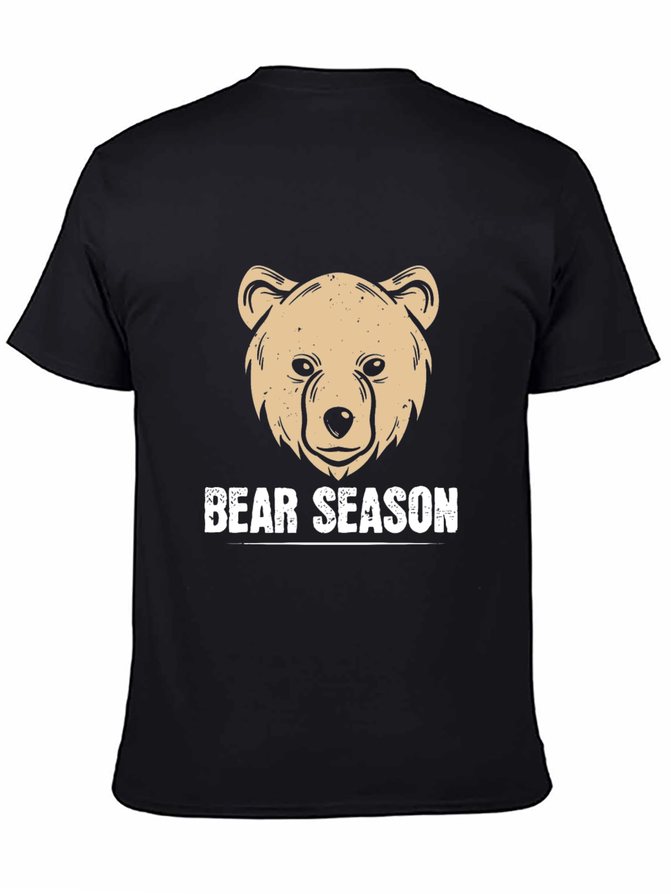 Bear Season Graphic Tee - Black Casual Shirt
