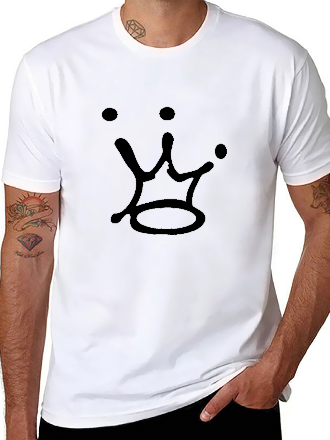 Crown Graphic Tee - Mens Black T-Shirt