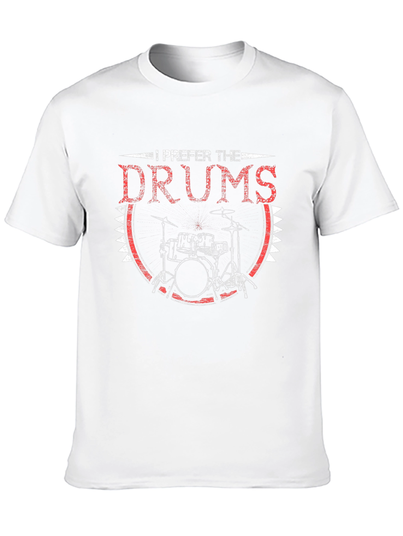 I Prefer The Drums Graphic Tee - Black