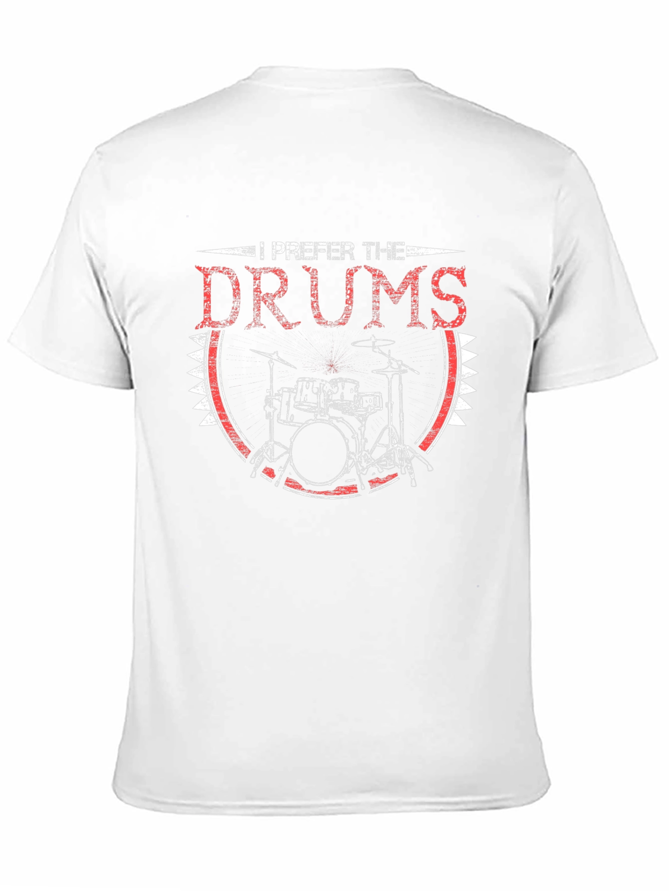 I Prefer The Drums Graphic Tee - Black