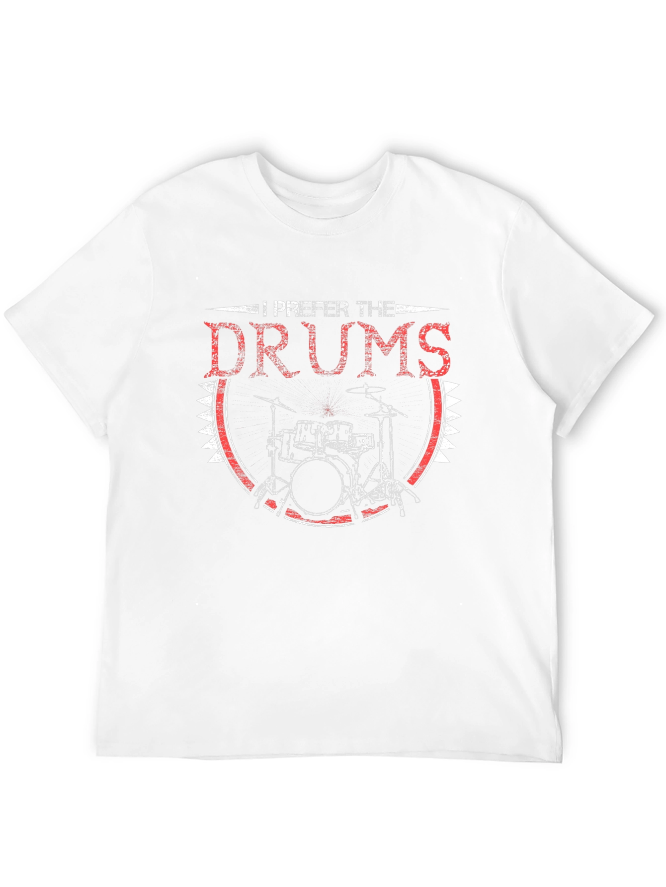 I Prefer The Drums Graphic Tee - Black