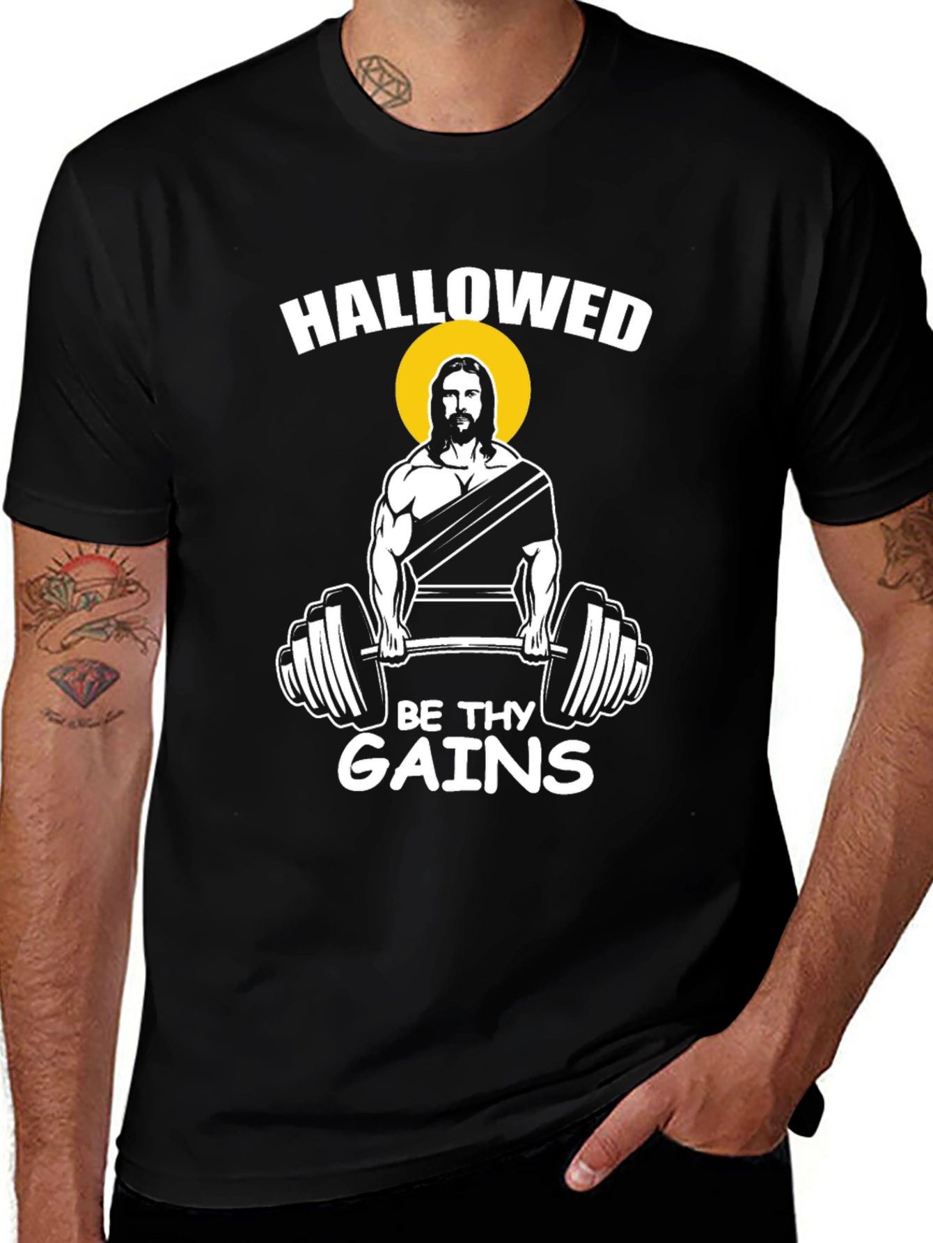 Hallowed Be Thy Gains Graphic Tee