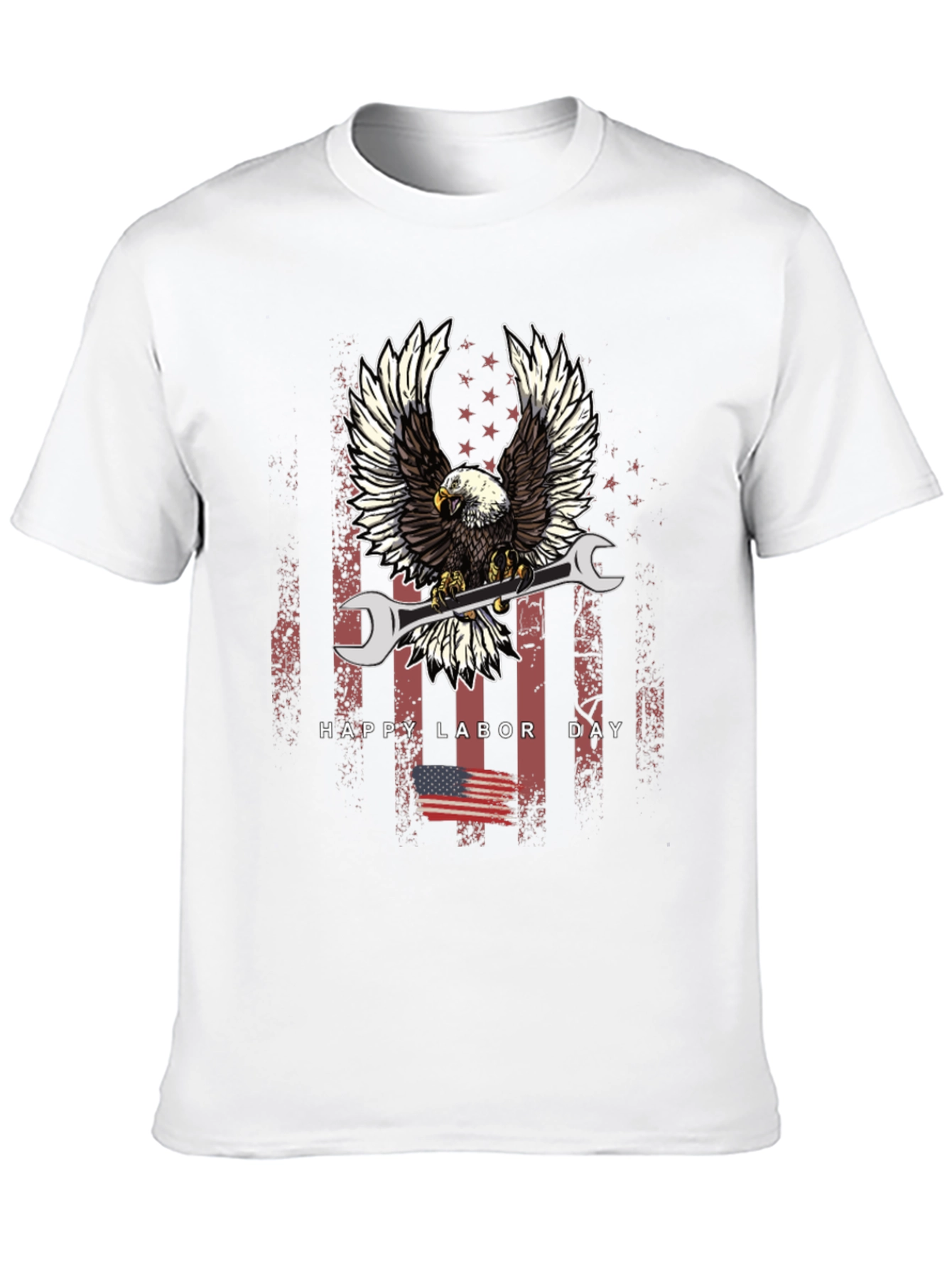 Labor Day Eagle Mechanic T-Shirt