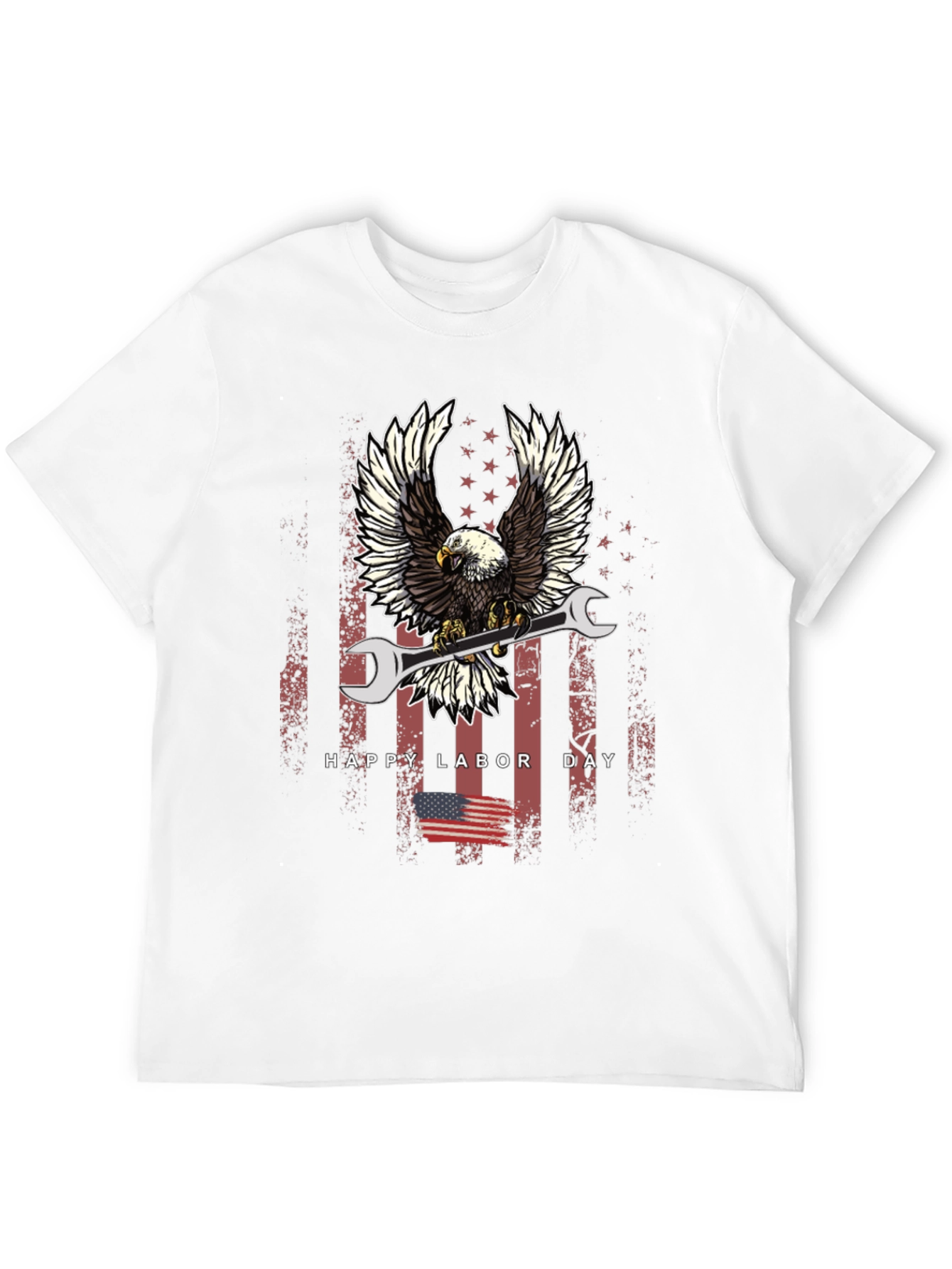 Labor Day Eagle Mechanic T-Shirt