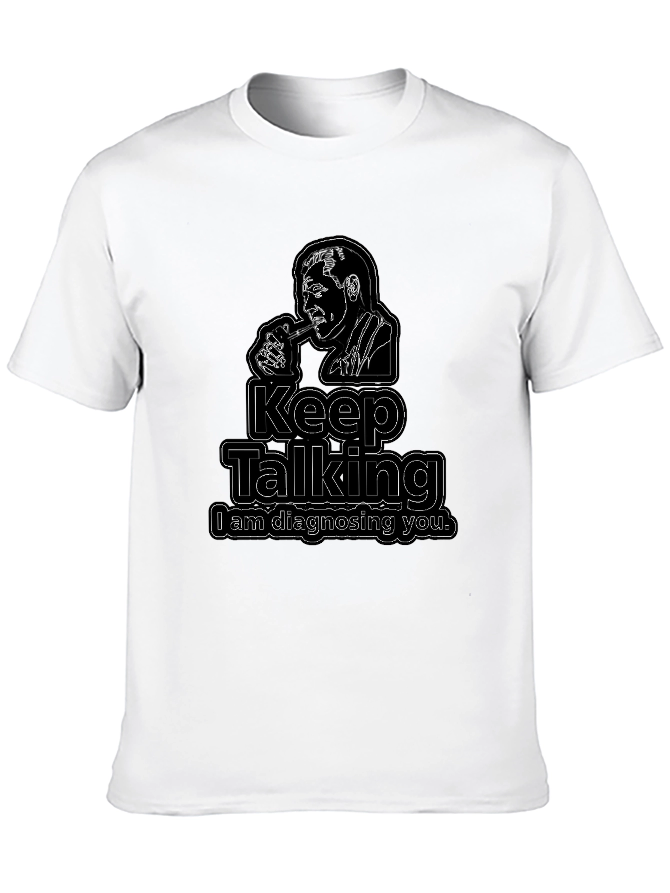 Keep Talking Black Graphic Tee