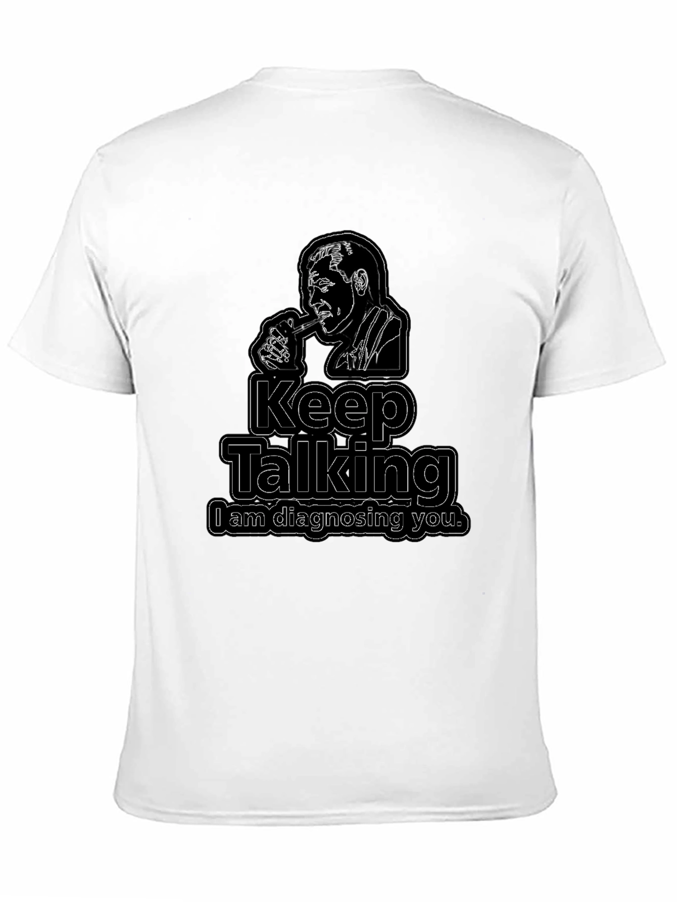 Keep Talking Black Graphic Tee