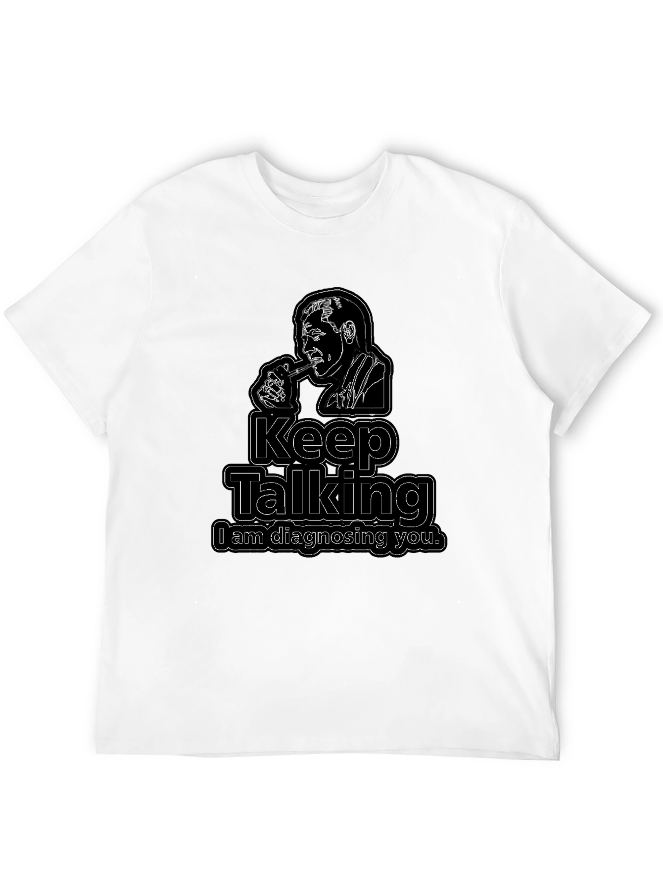 Keep Talking Black Graphic Tee
