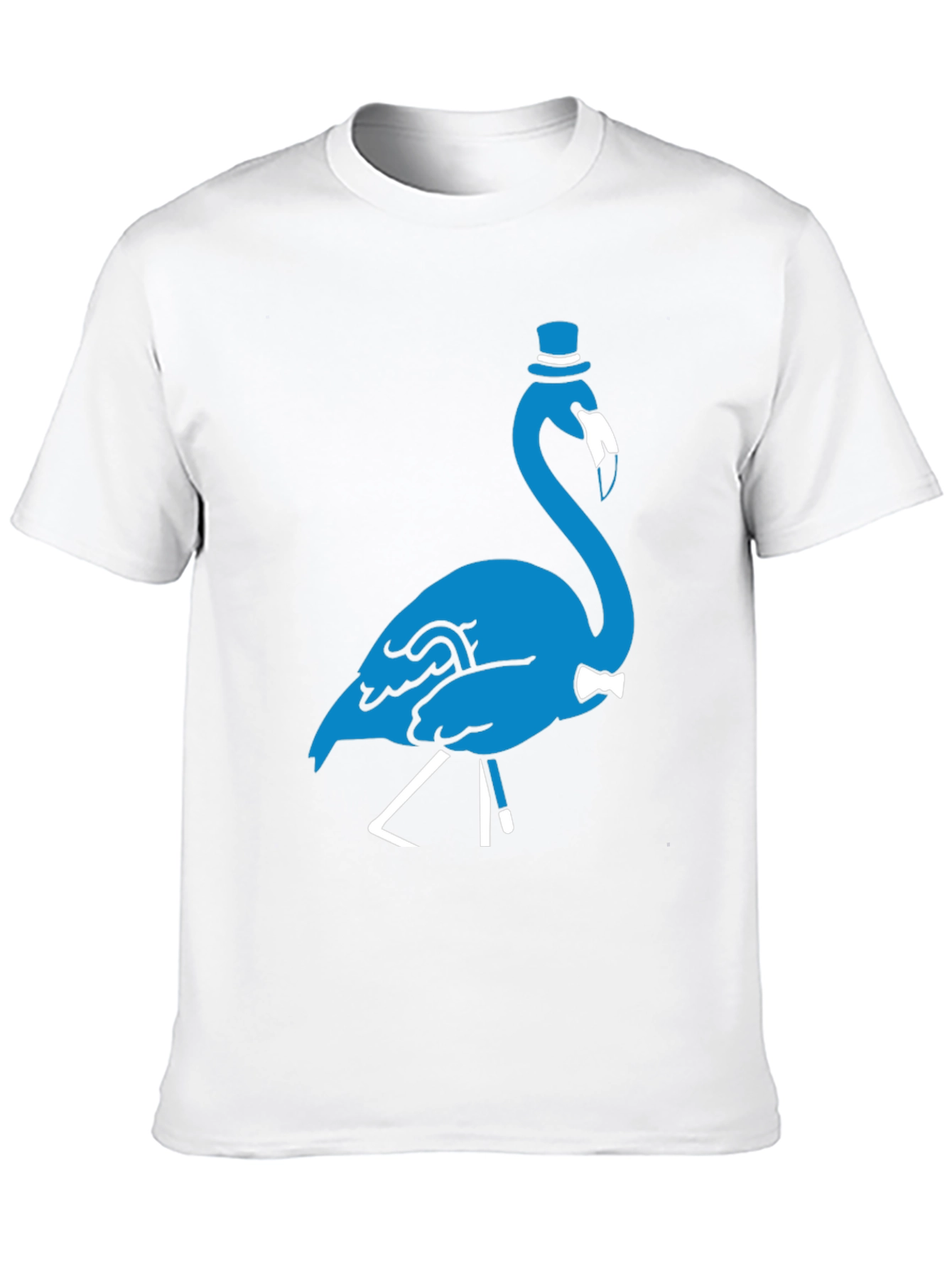 Sophisticated Flamingo Graphic Tee - Black