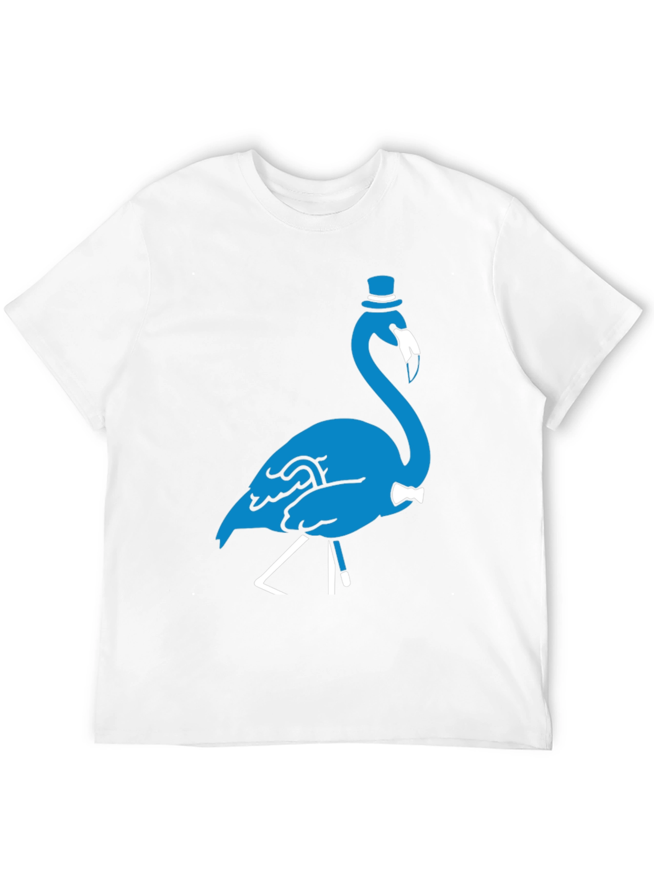 Sophisticated Flamingo Graphic Tee - Black