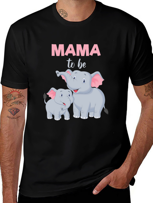 Mama To Be Elephant Graphic Tee