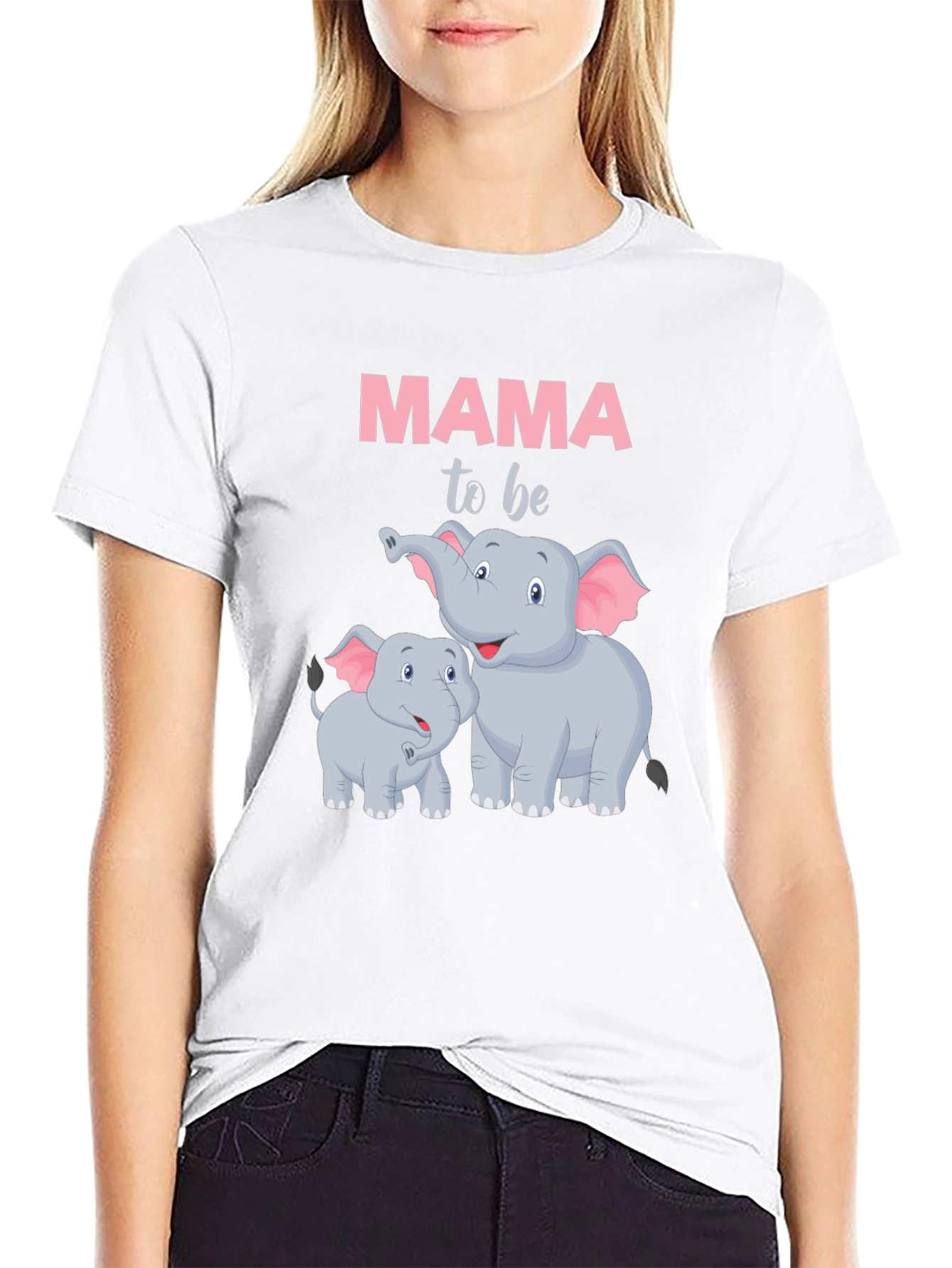 Mama To Be Elephant Graphic Tee