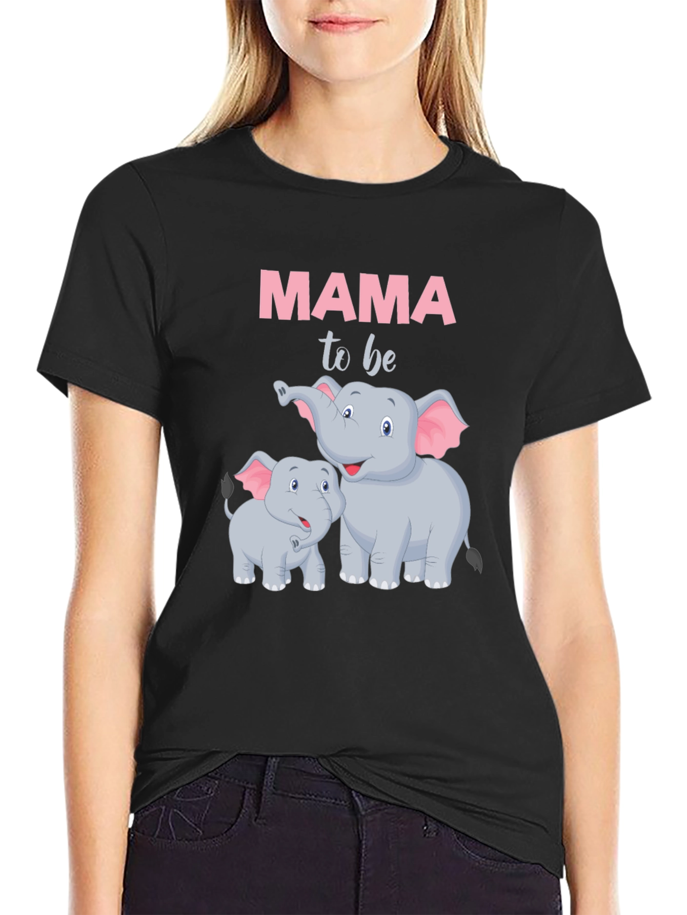 Mama To Be Elephant Graphic Tee