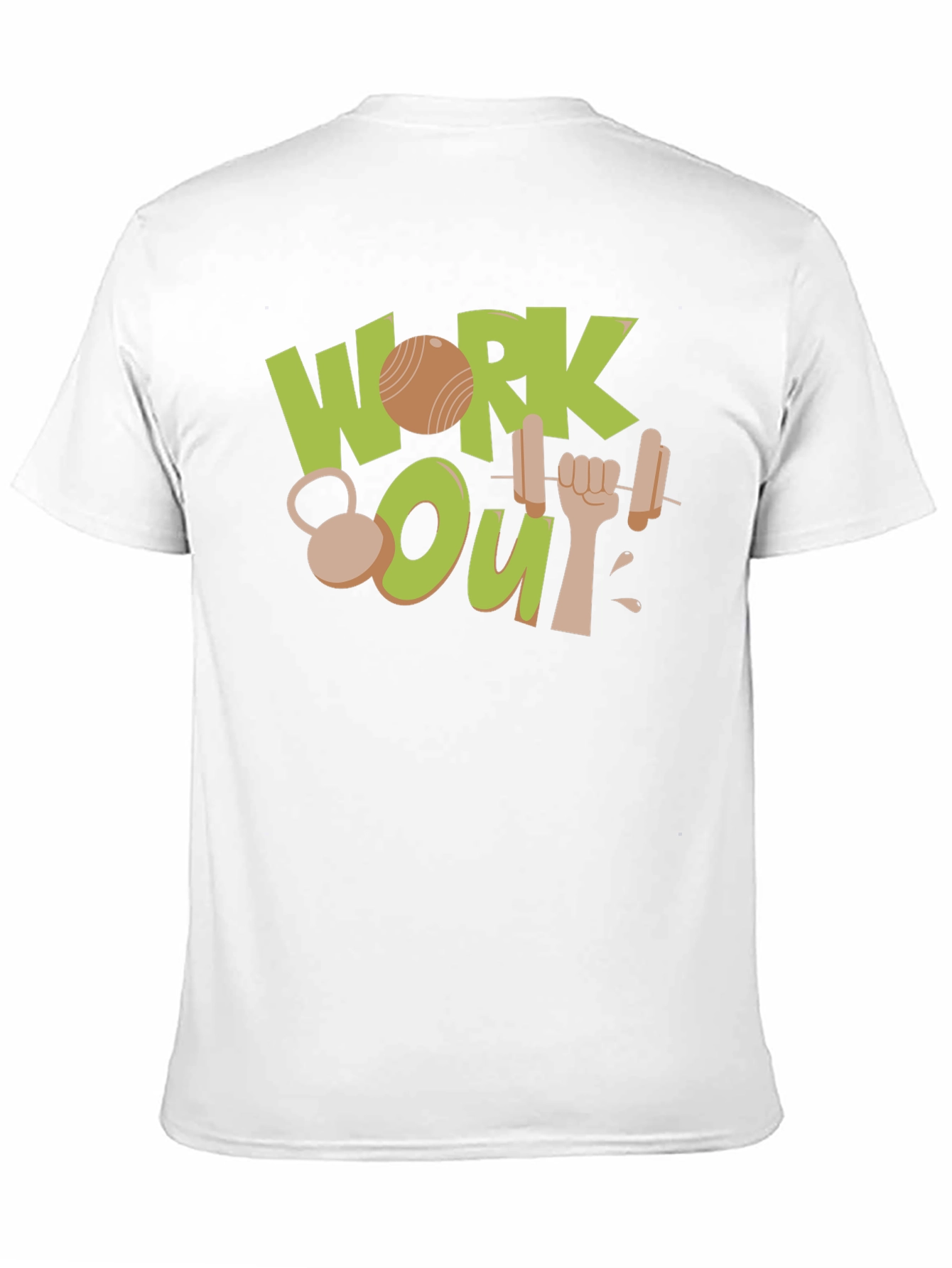 Work Out Graphic Black T-Shirt
