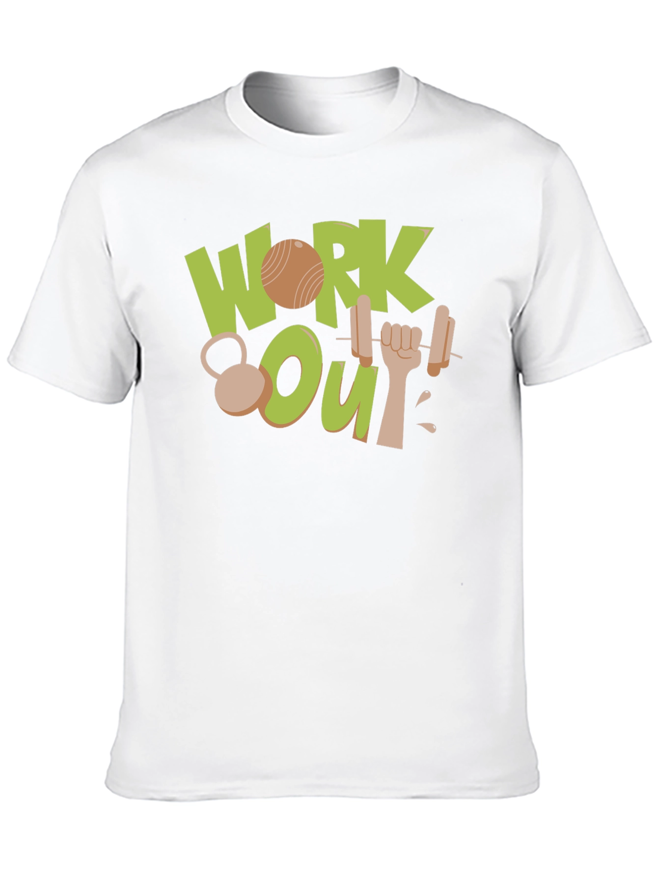 Work Out Graphic Black T-Shirt