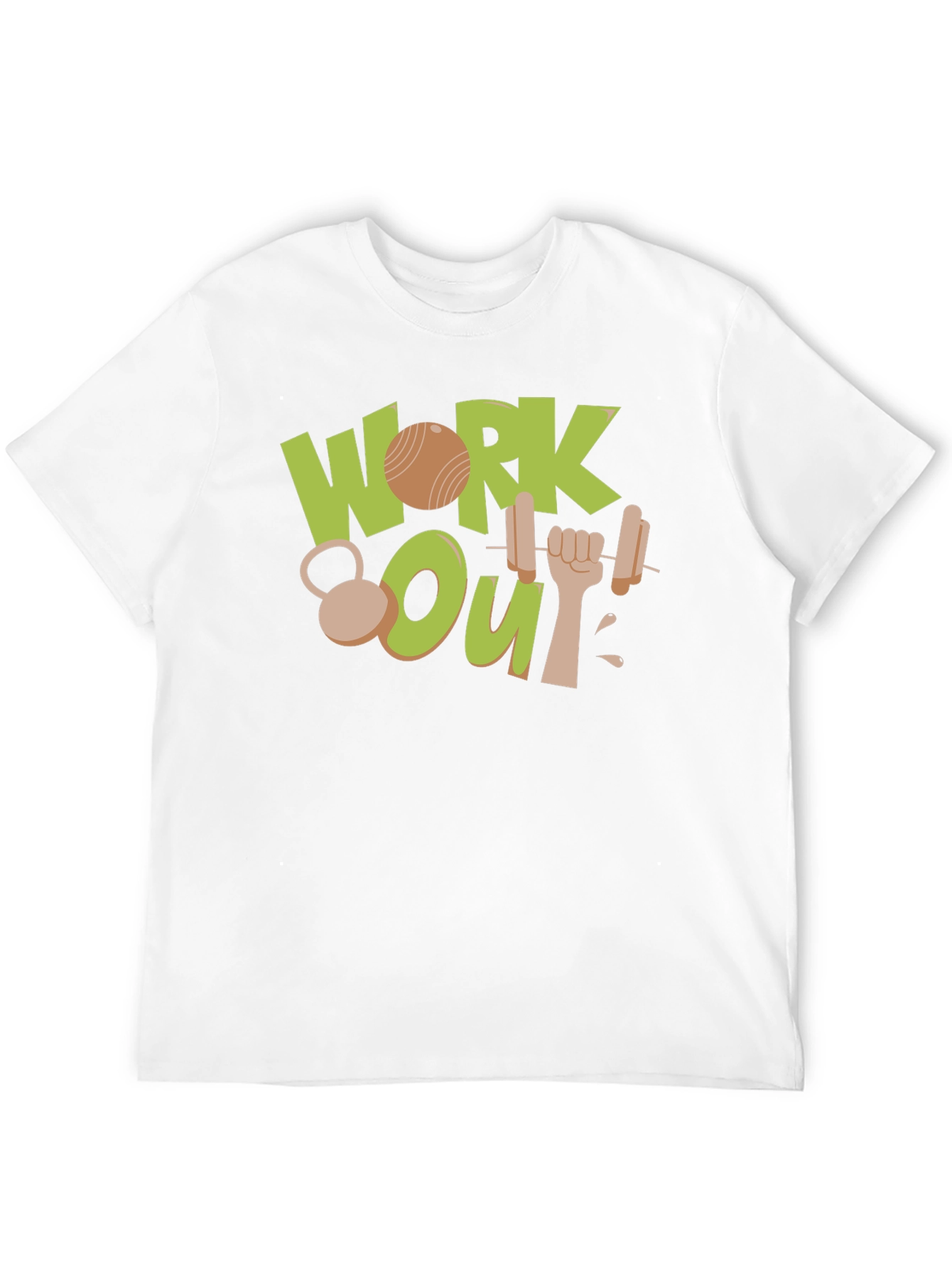 Work Out Graphic Black T-Shirt