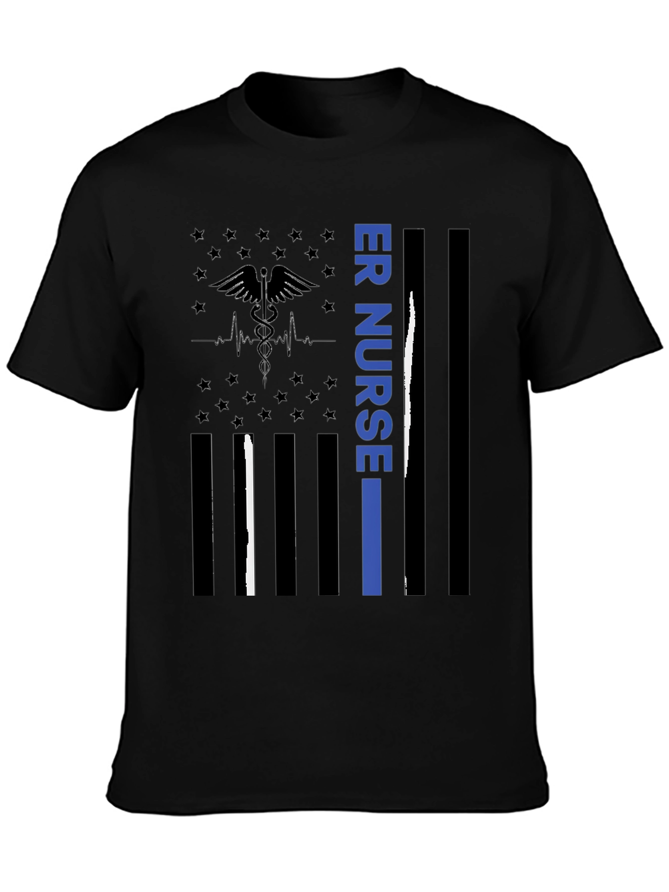 ER Nurse American Flag T-Shirt