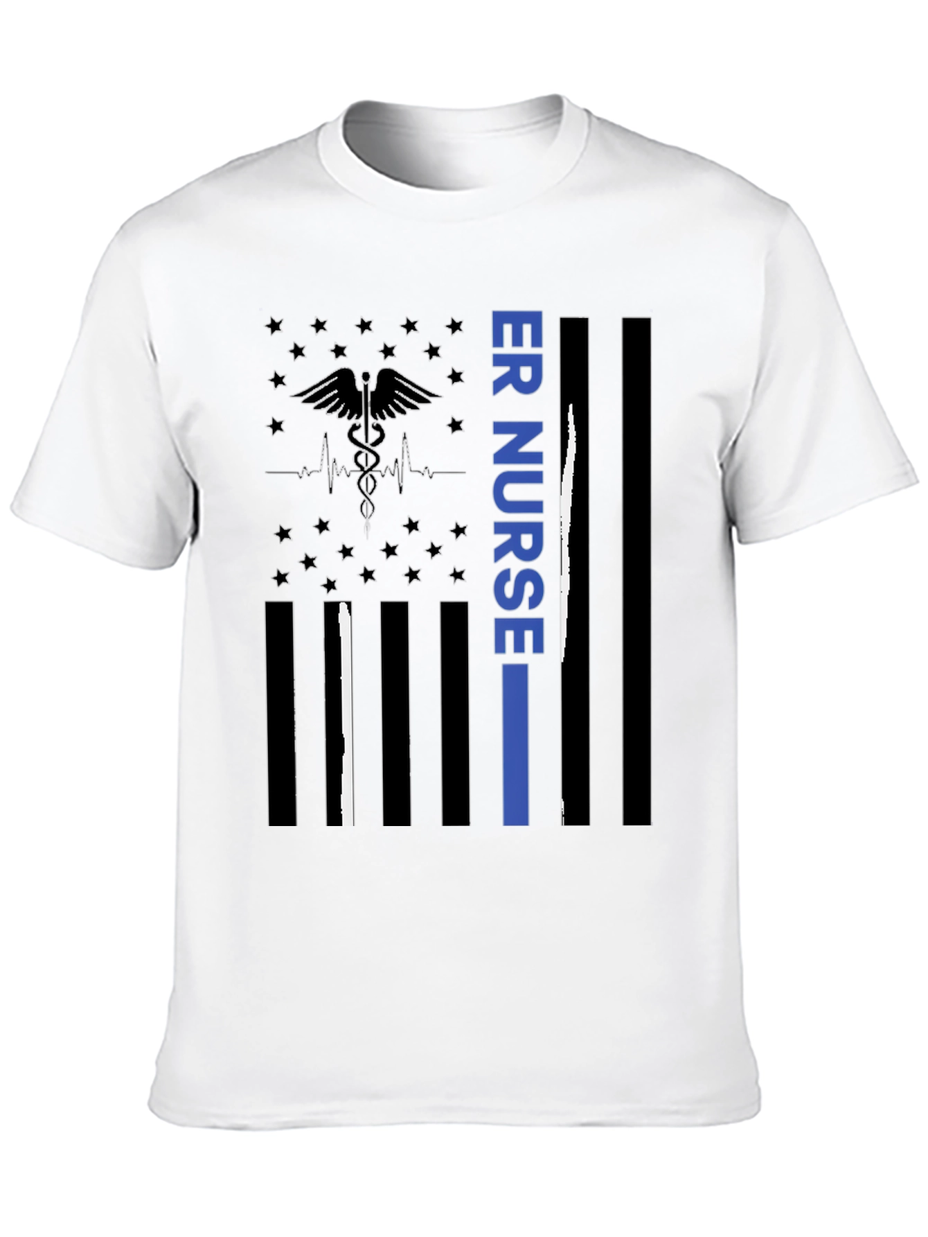 ER Nurse American Flag T-Shirt