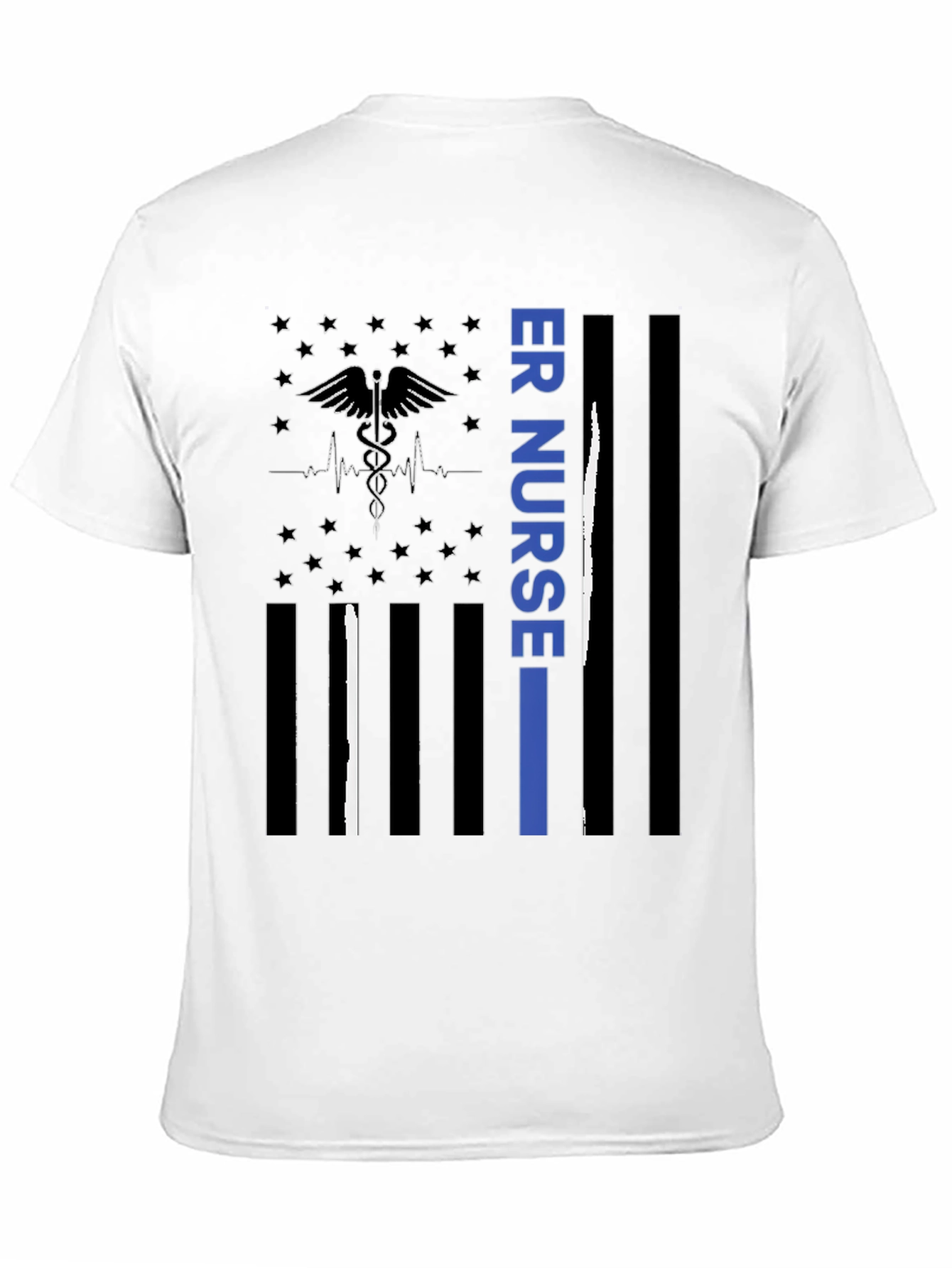 ER Nurse American Flag T-Shirt