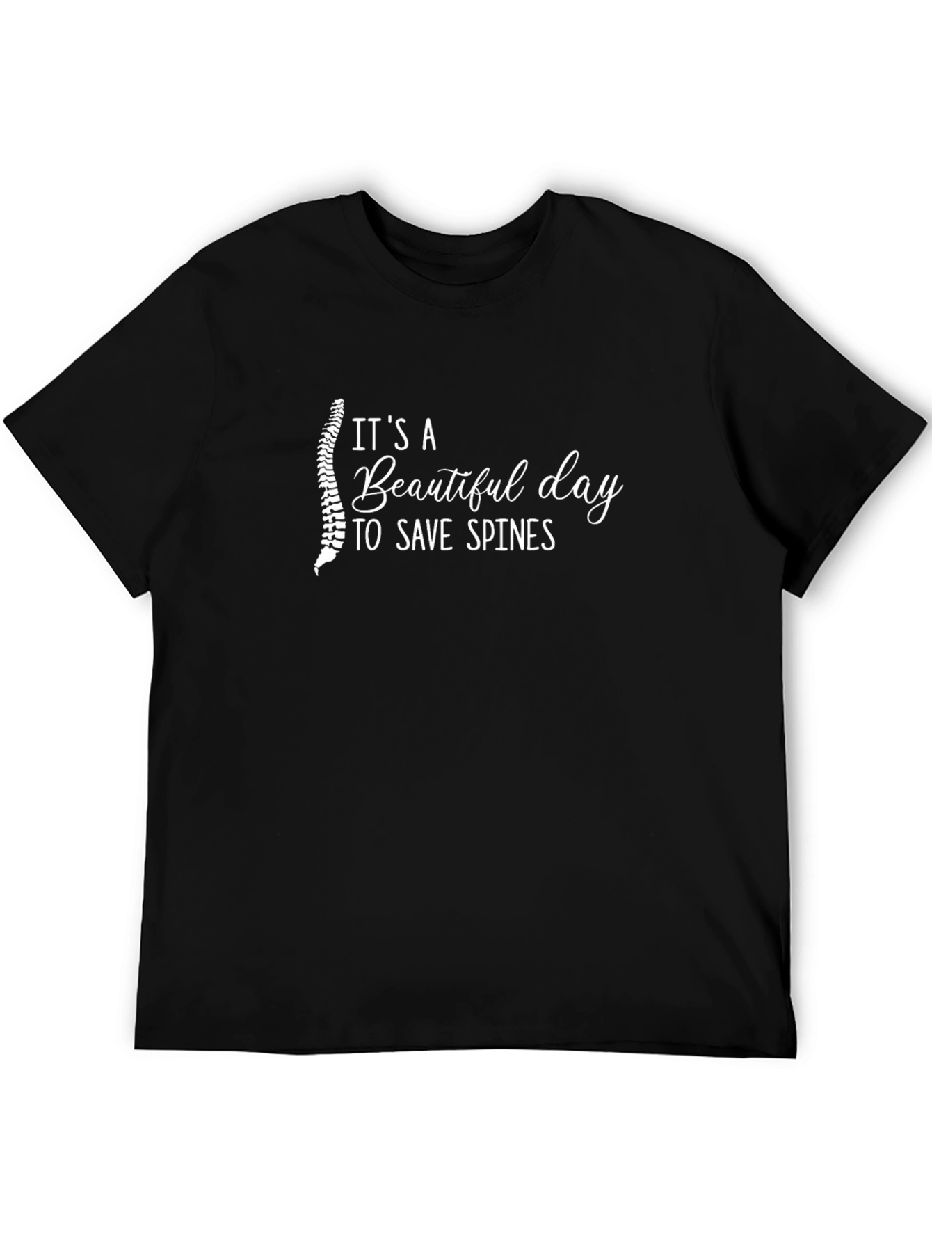 Chiropractor Save Spines Graphic T-Shirt