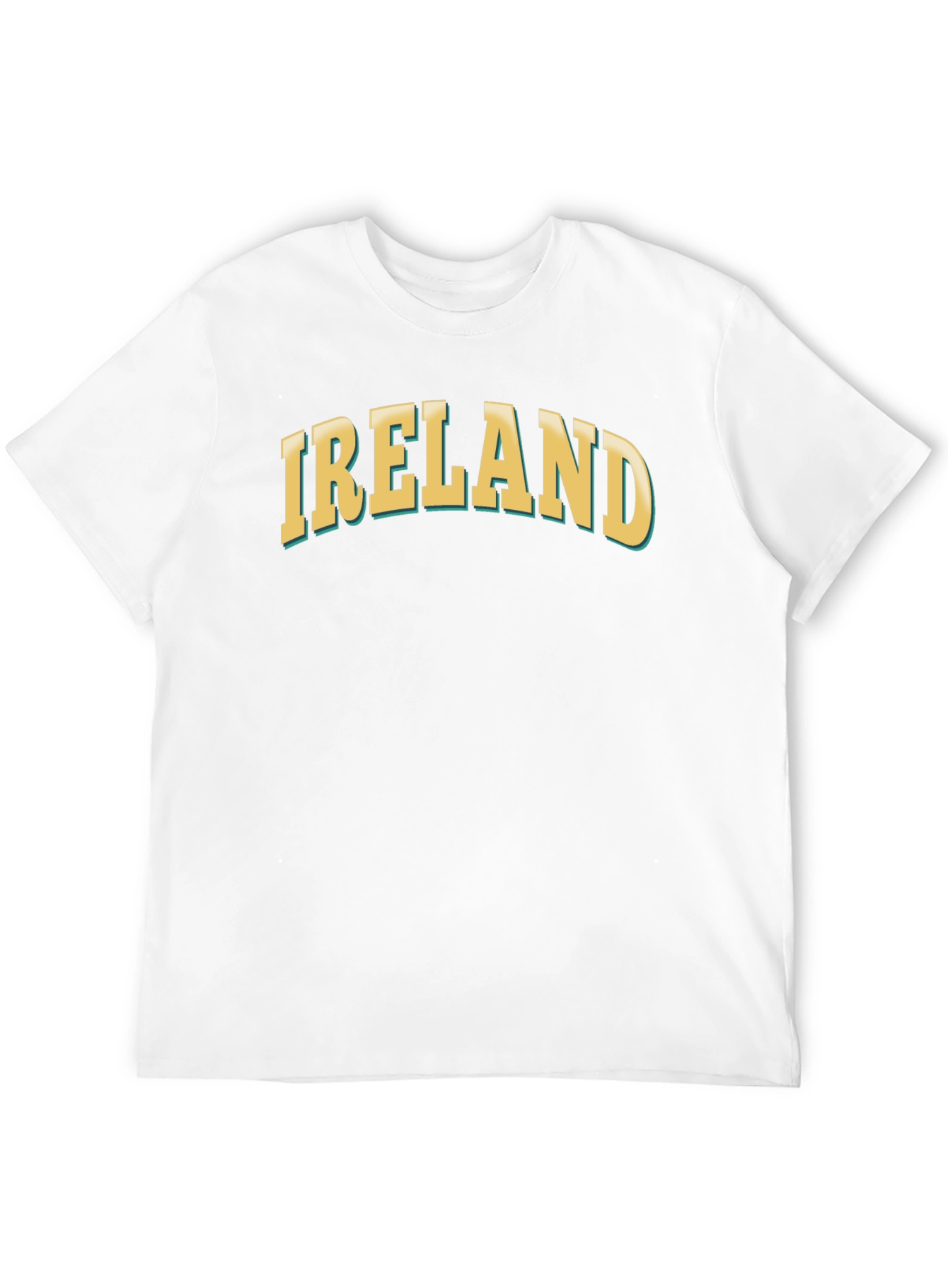 Ireland Graphic Tee - Black Cotton T-Shirt